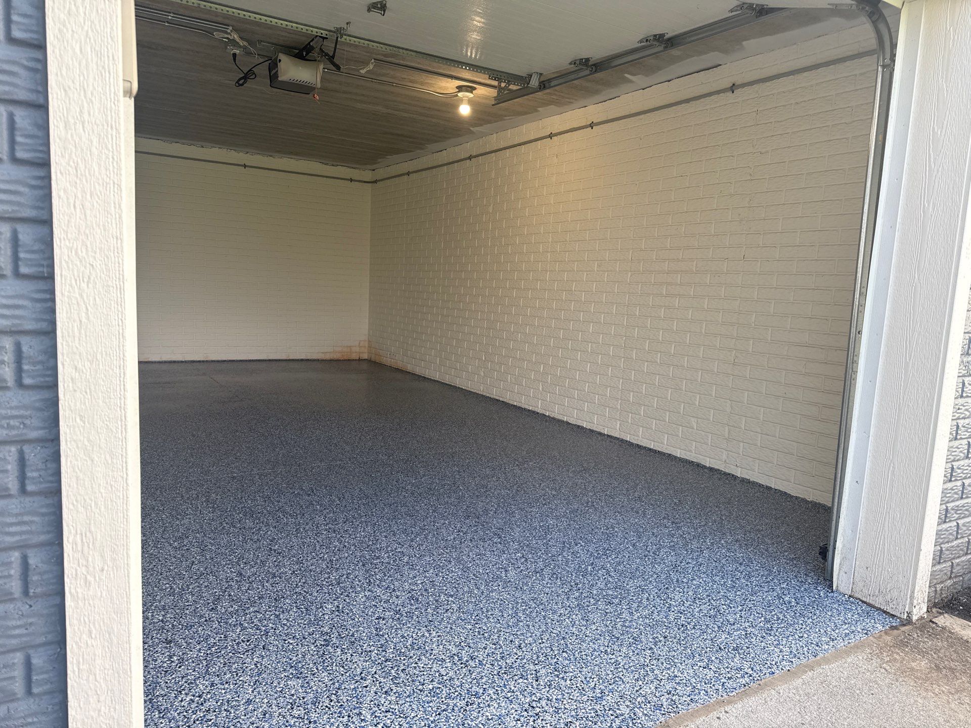 Grimes Garage Floor Coating by Revival Concrete Coatings
