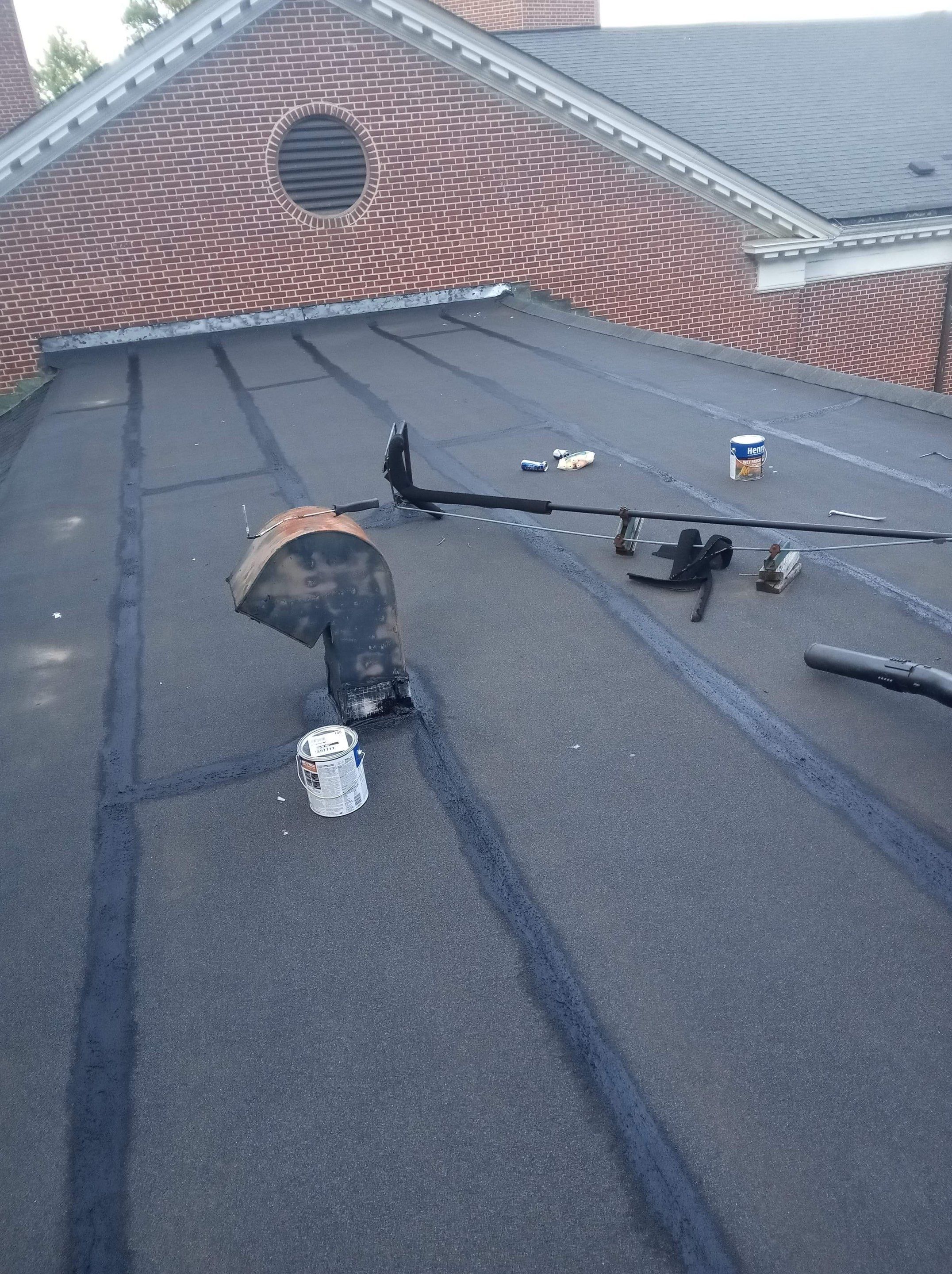 roof coating and partial TPO replacement by Nailed It Roofing & Remodeling LLC