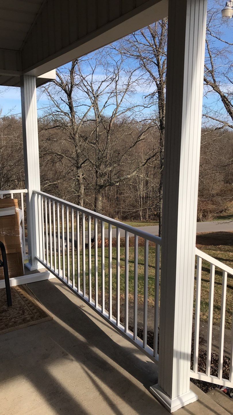 Porch Update using Westbury Aluminum Railing by Secure Construction Company Inc