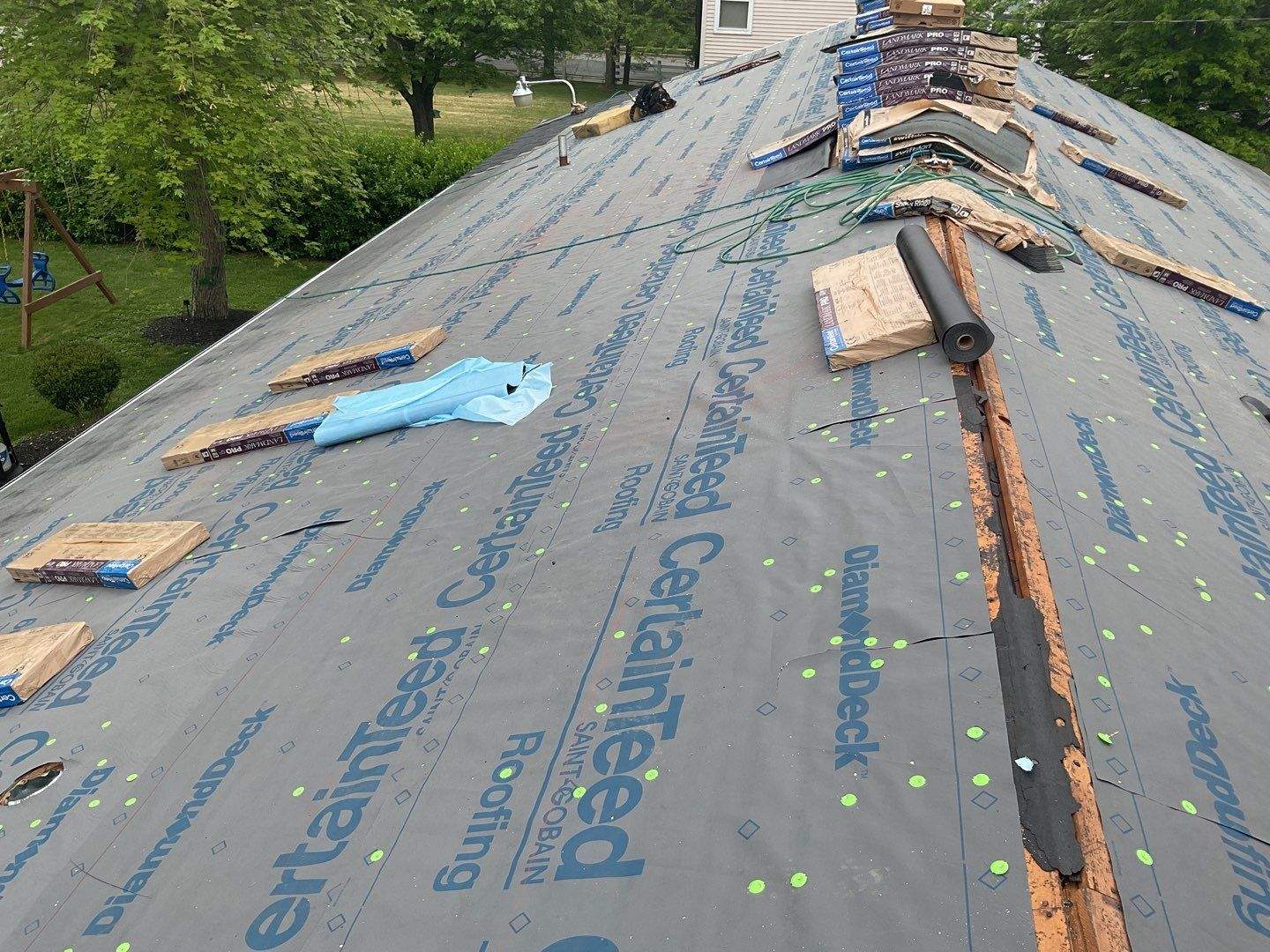 Residential Roofing Installation using CertainTeed Shingles by Alpha Design Services