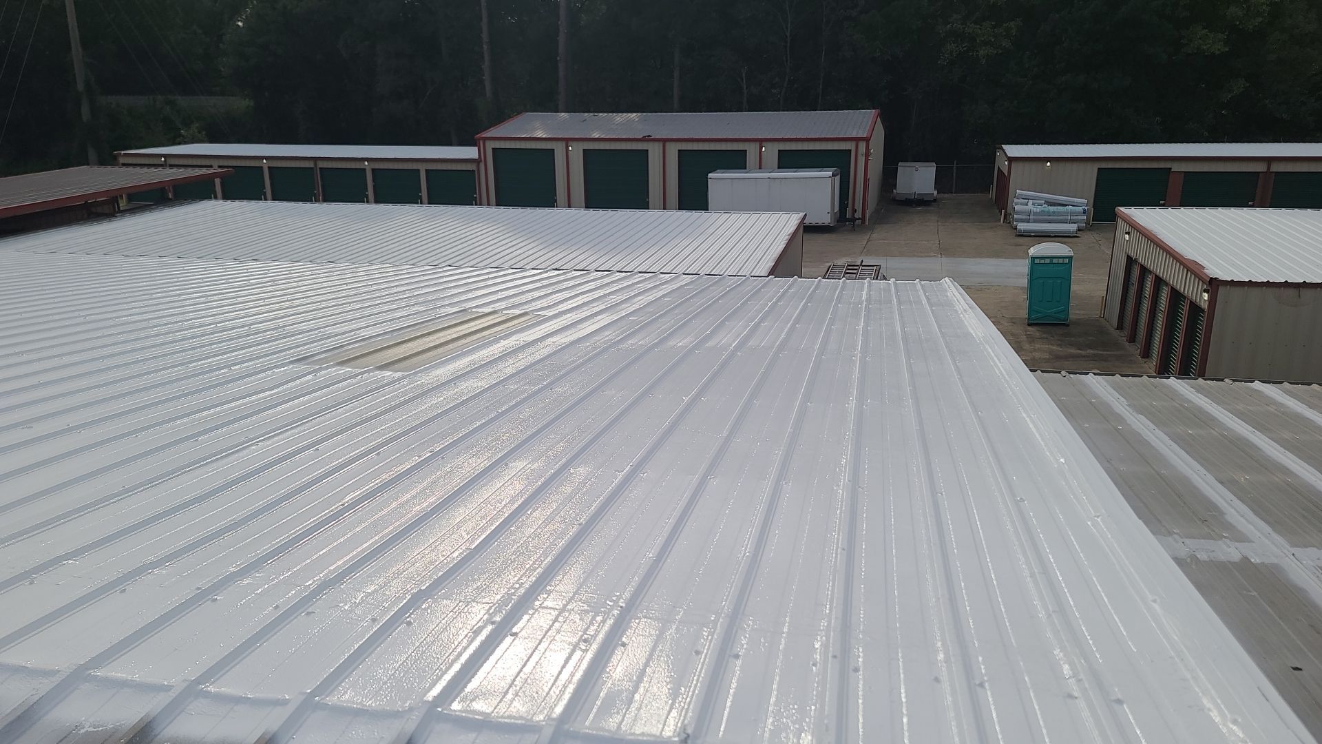 Commercial Metal Restoration System using Aldocoat Coatings by Hostetler Roofing