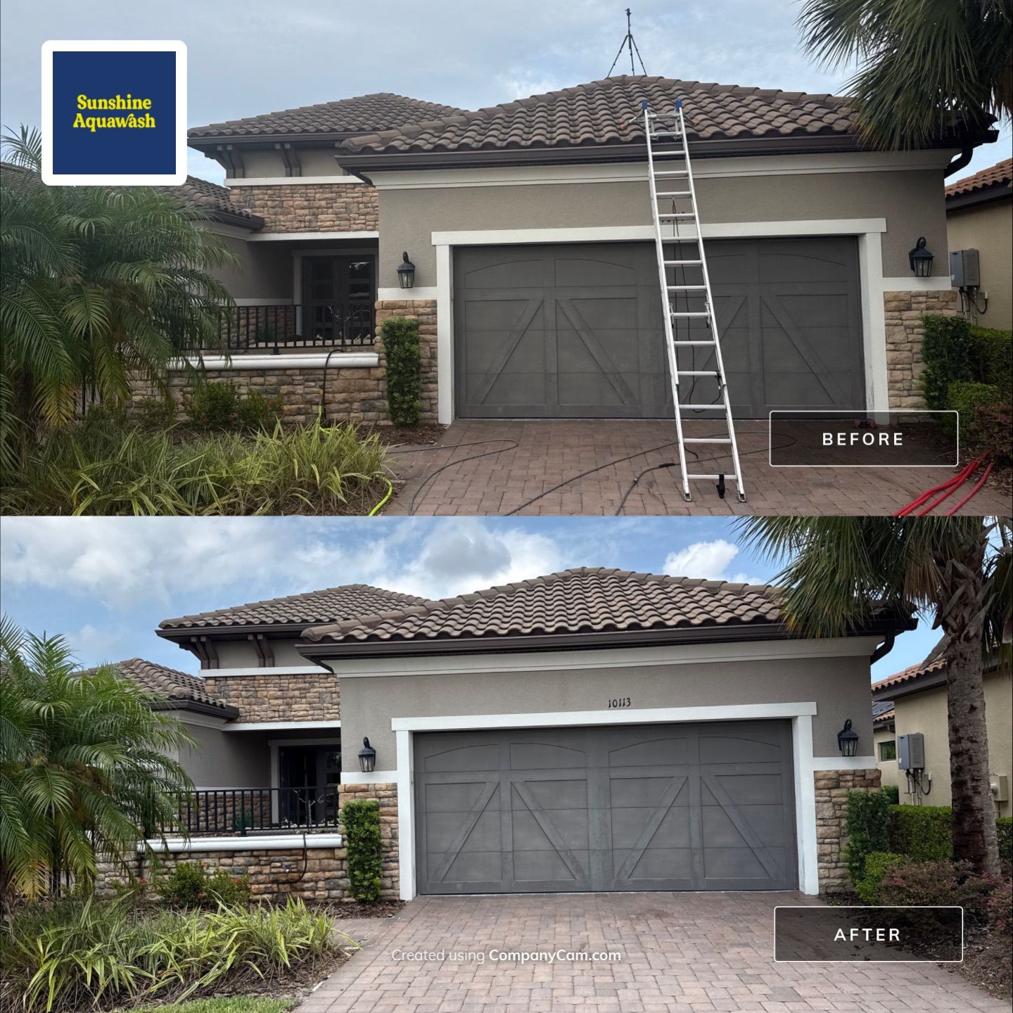 Tile Roof Cleaning in Artisan Lakes Community – Palmetto, FL by Sunshine AquaWash