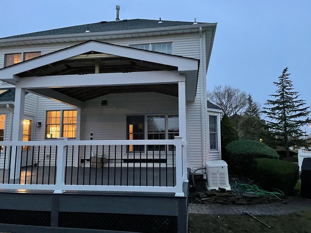 New deck With Porch  by deck guardian