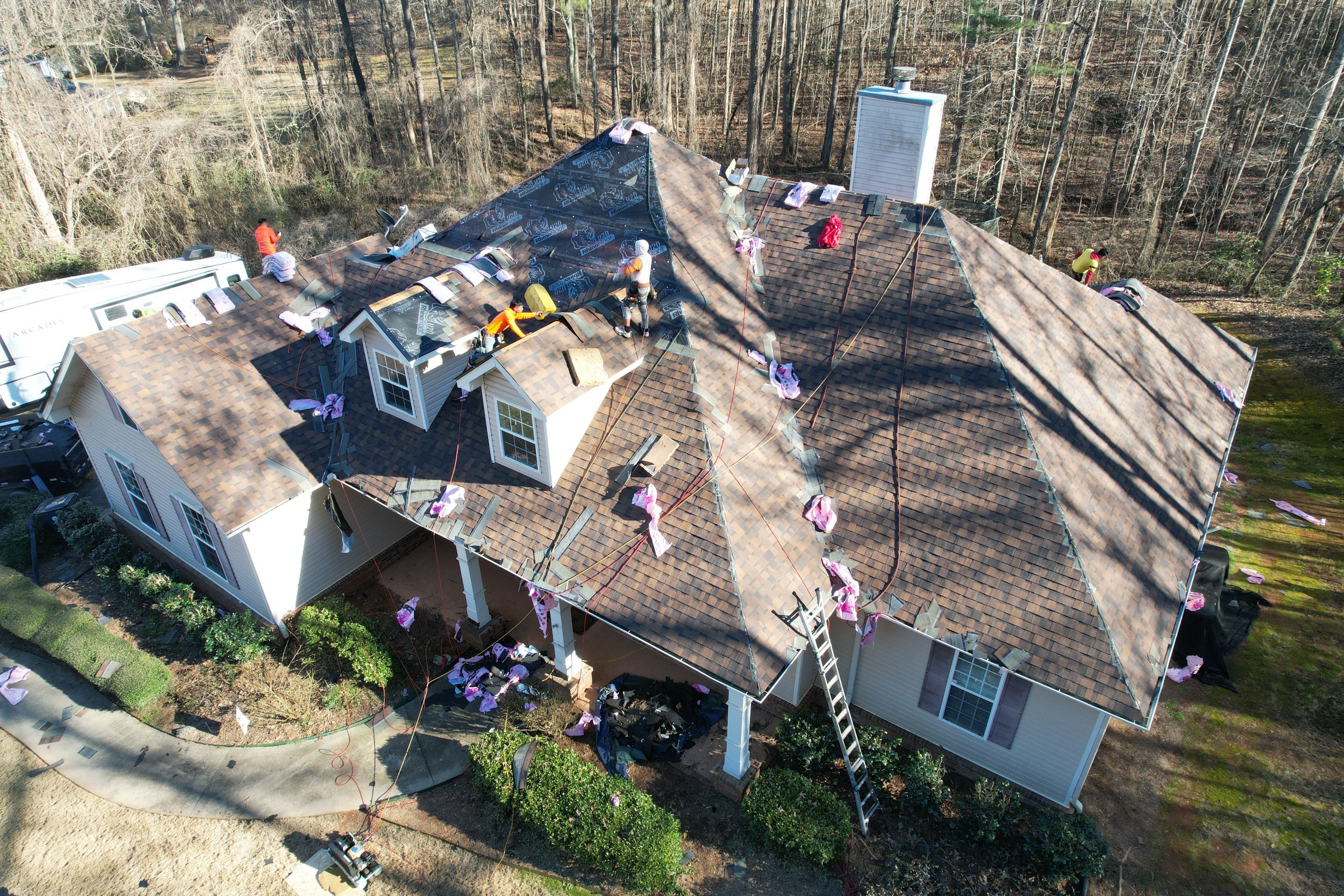 Residential Roofing Installation using Owens Corning by Inspector Roofing and Restoration