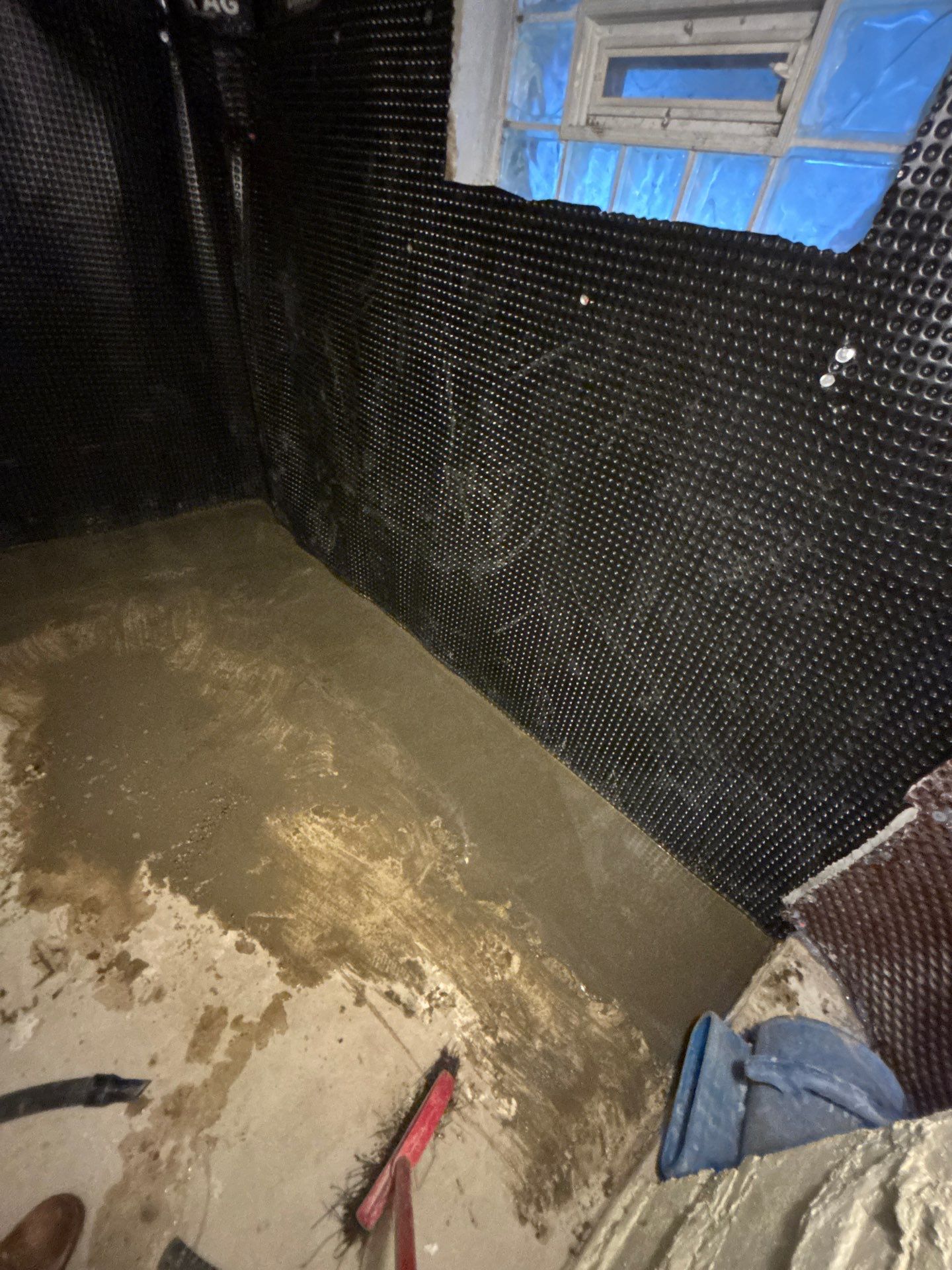 Retrofitting Drainage Board for Rachel by Waterproofing Northeast