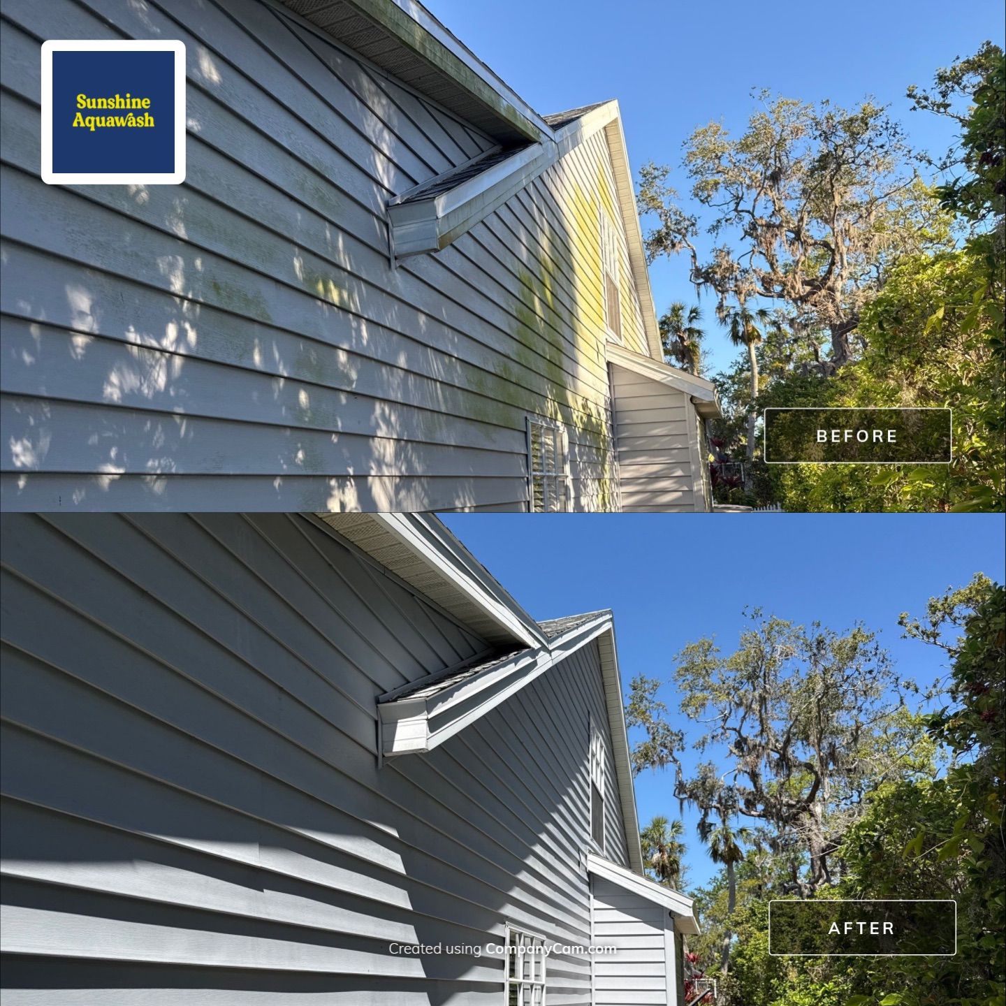 🏡 From Green to Clean! 🌊 Epic House & Pool Cage Cleaning on the Manatee River | Ellenton, FL 💦 by Sunshine AquaWash
