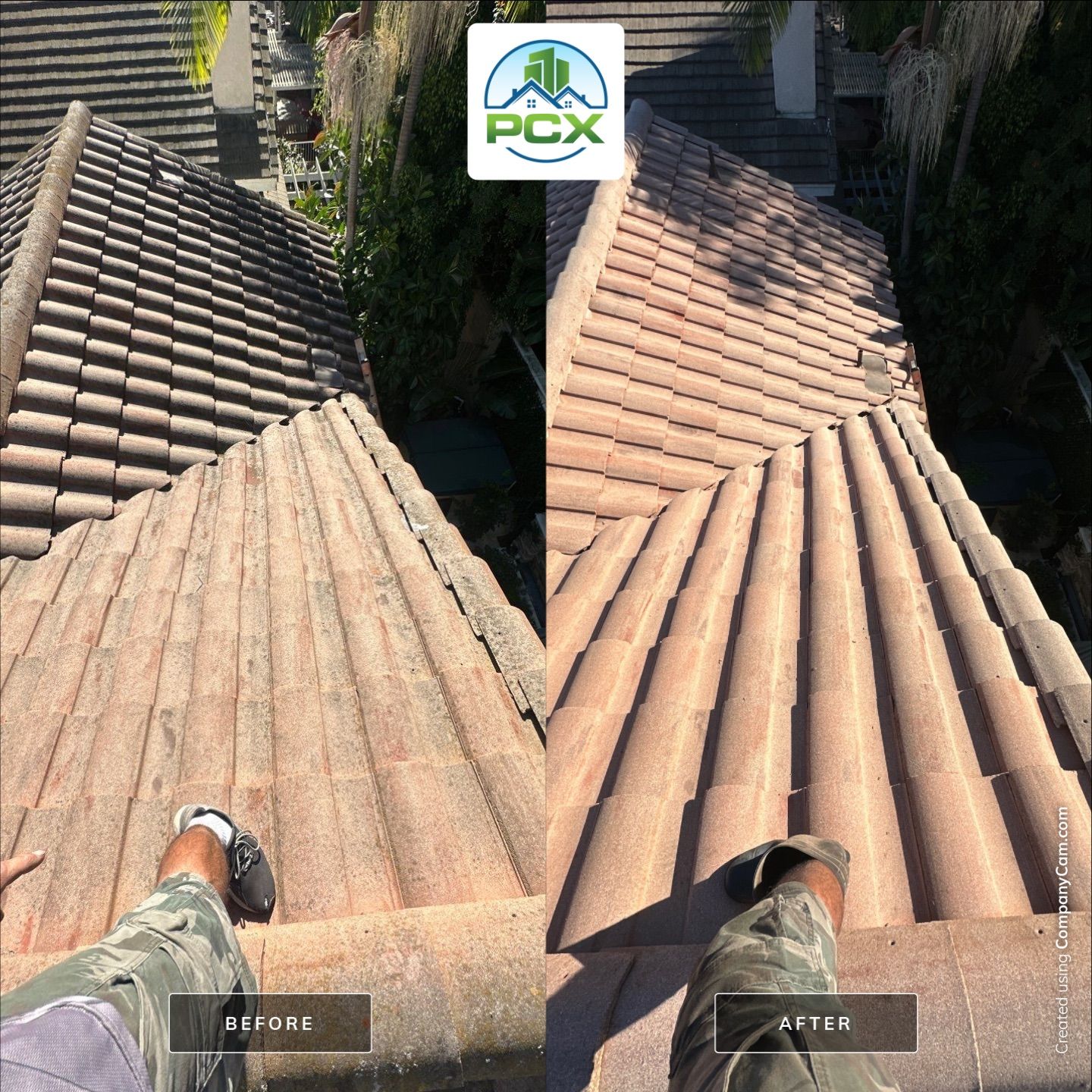 Mission Viejo Concrete Roof Tile Pressure Washing  by Property Cleaning Experts
