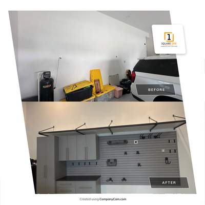 Custom Garage Storage Cabinets and Epoxy Floor Coating in Tampa