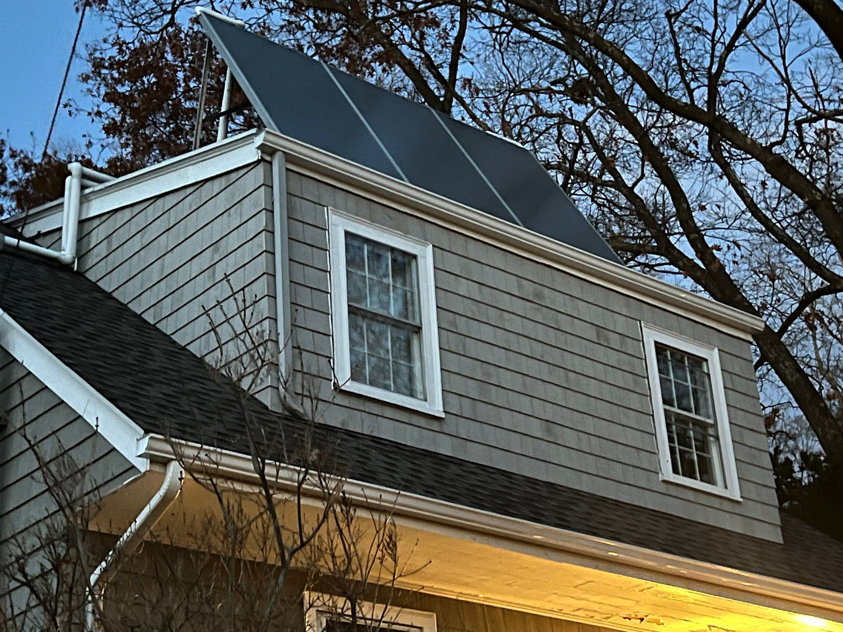 Lexington Complete EPDM Roof with Dormer Cedar Shake & Trim Restoration by Mighty Dog Roofing of Greater Middlesex County