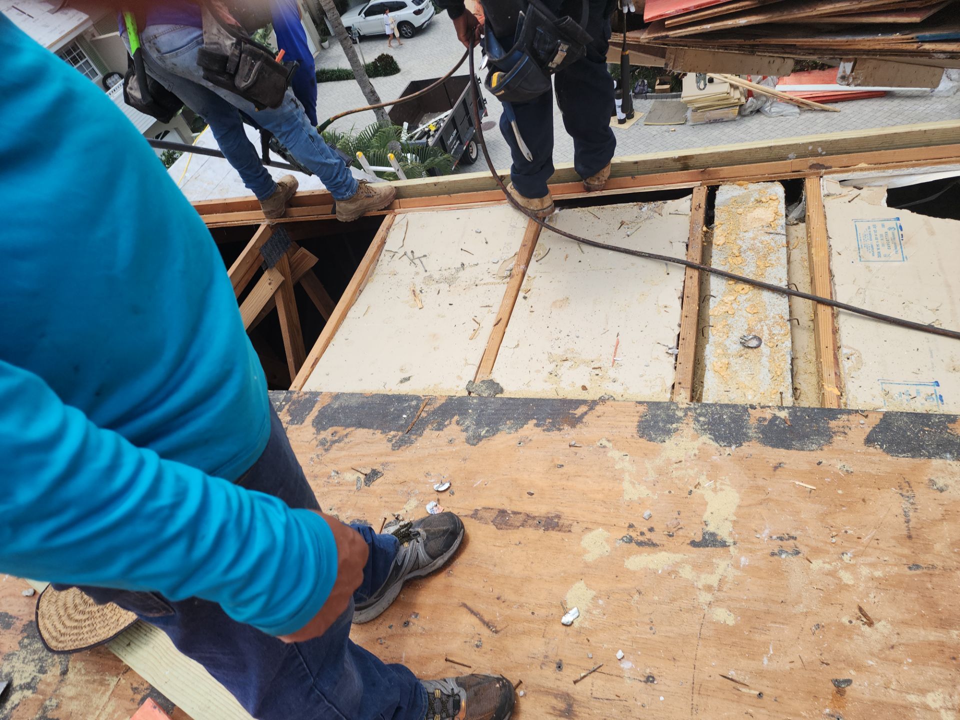 Delray Beach Tile Roof Replacement with Hurricane Strap Reinforcement by Aastro Roofing