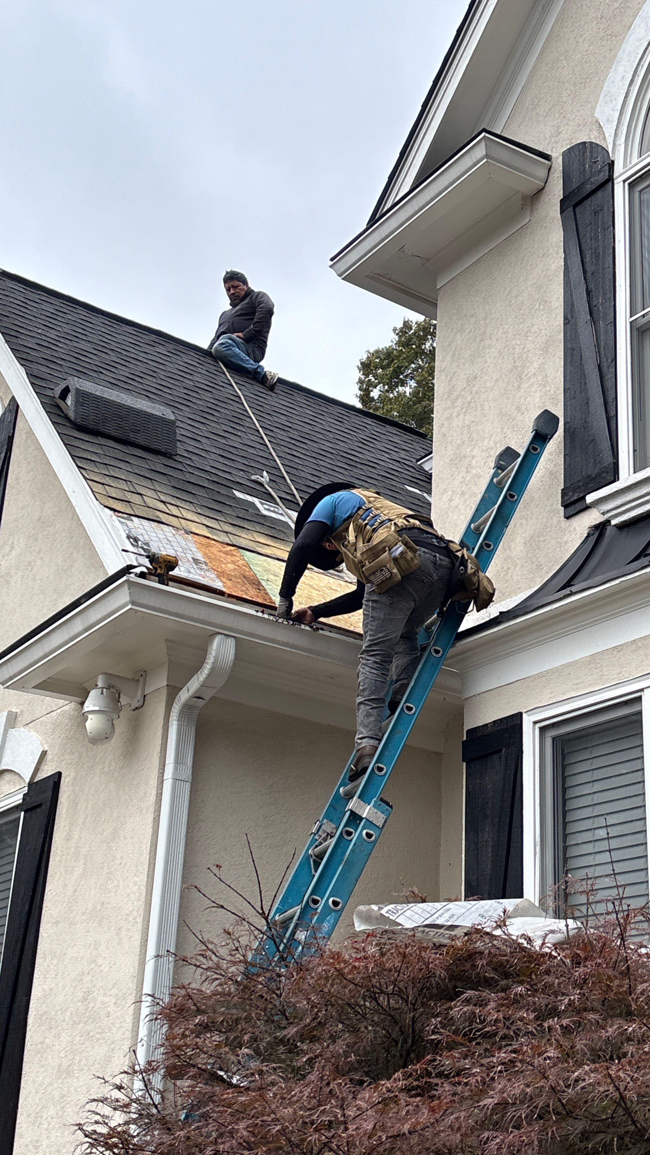 Wrong V valley section installed  by Deerfield Roofing LLC