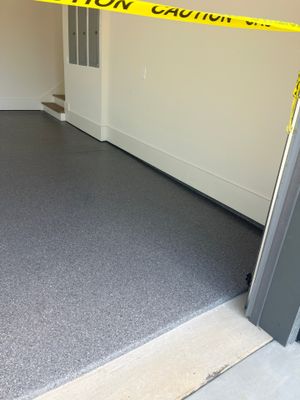 Garage Floor Coating using Briar