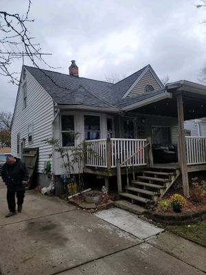Residential Roofing Installation using IKO Charcoal Grey