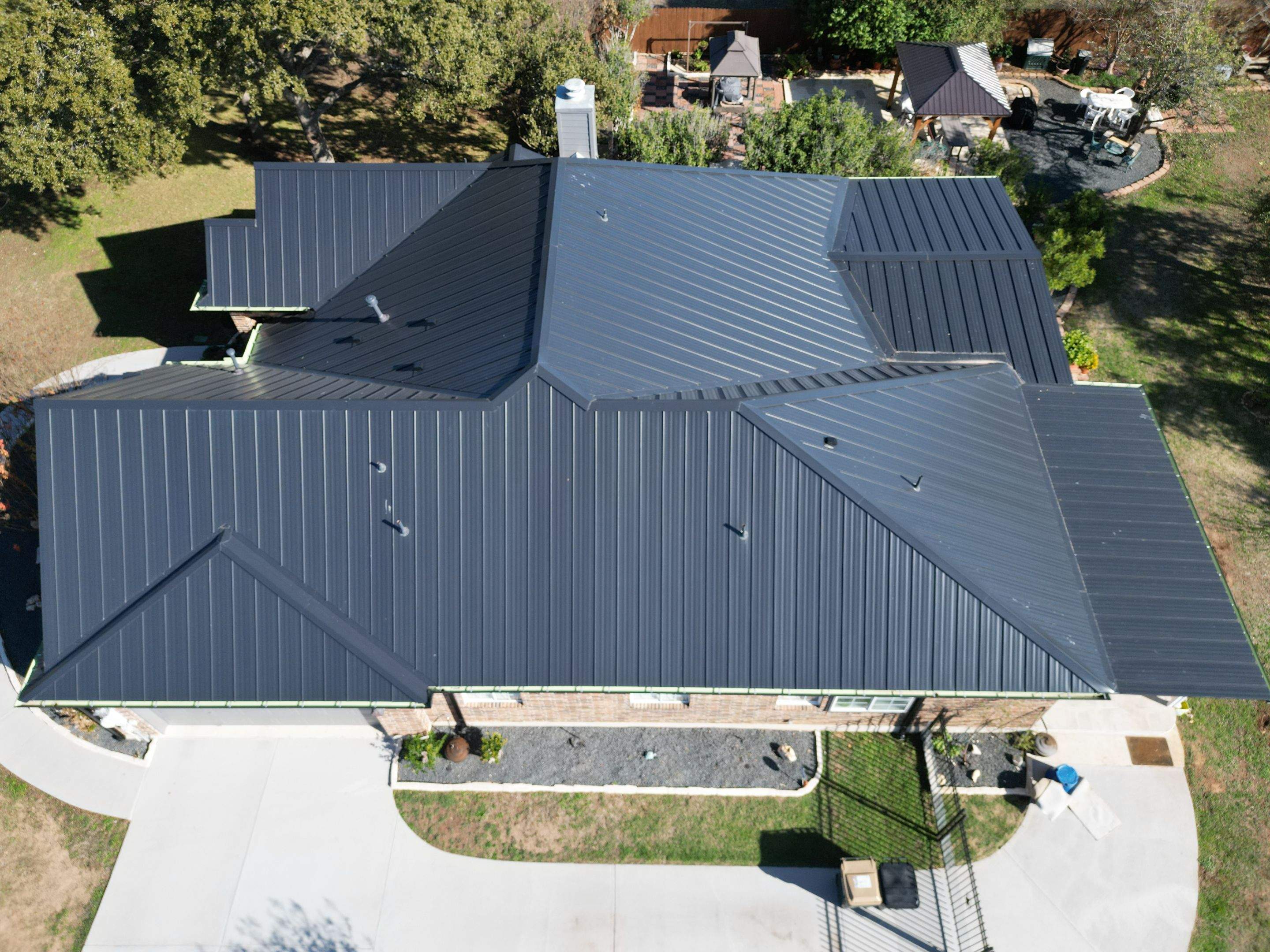 Matte Black - L&A Metals Class 4 UL 2218 Standing Seam Metal by RoofsOnly.com
