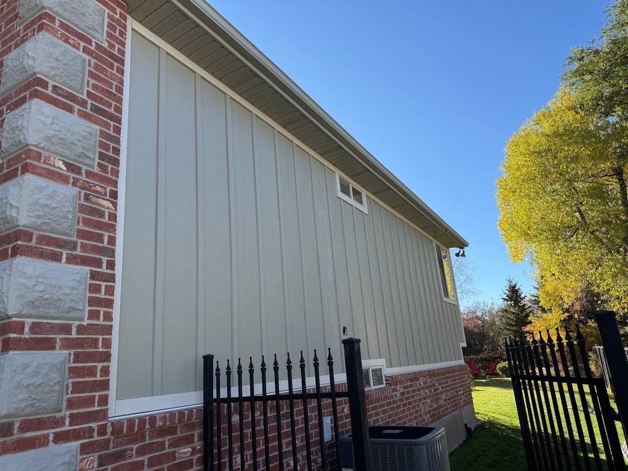 Ogden | Stucco Demo & Custom B&B Archway | Monterey Taupe by Ideal Siding Utah
