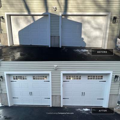 Garage Door Upgrade with Added Light & Detail