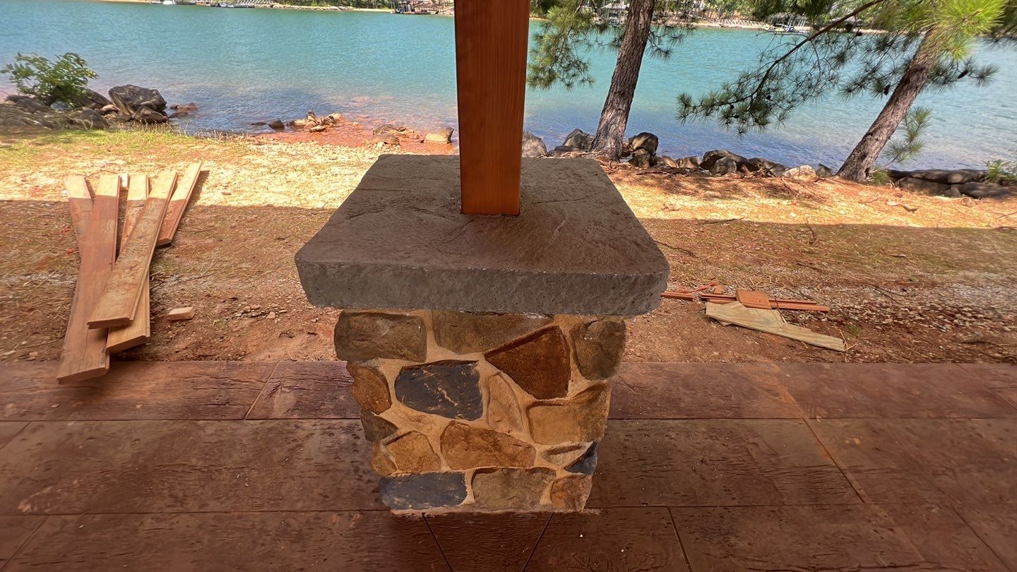 Stamped Concrete Pavilion Slab by Xtreme Concrete Services