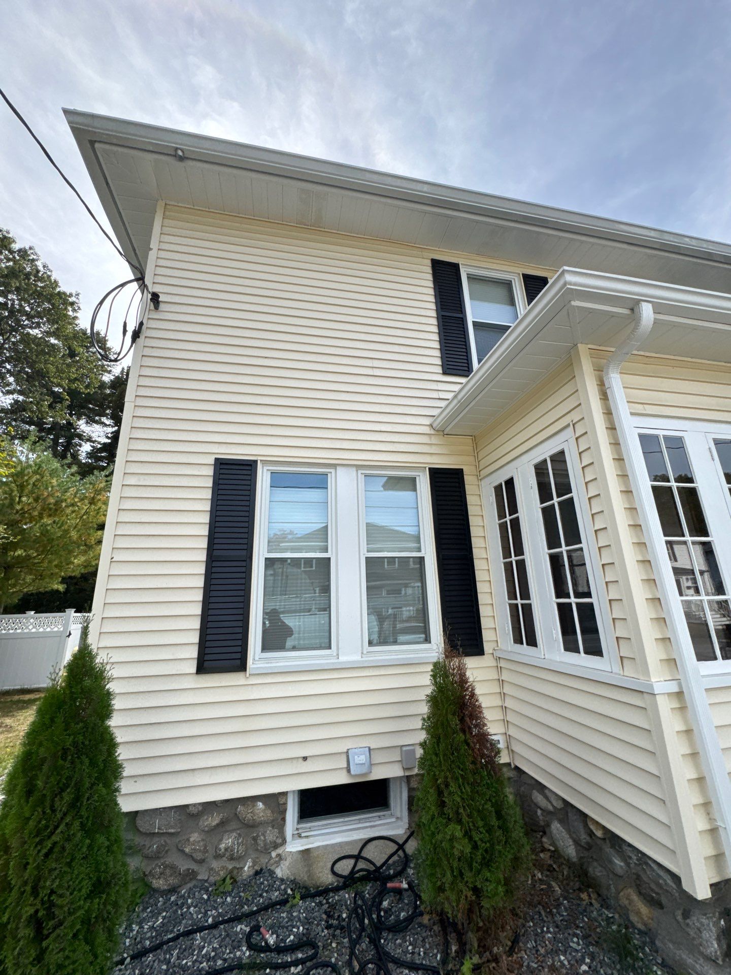 Seamless Gutter Installation with Crown Molding Adjustment | Maynard, MA by Mighty Dog Roofing of Greater Middlesex County