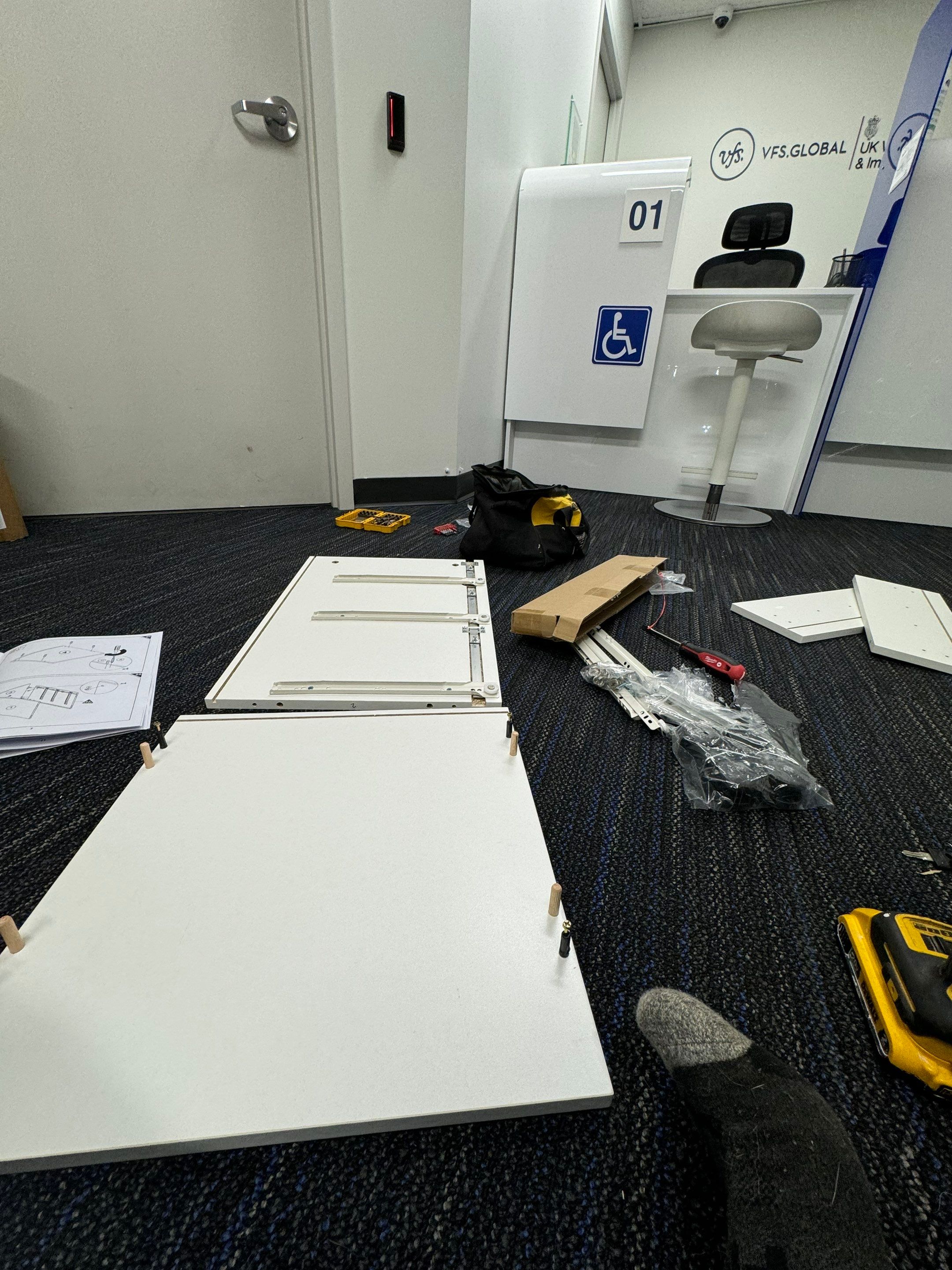 Drawer Installation For VF Service Canada by YVR Construction Group