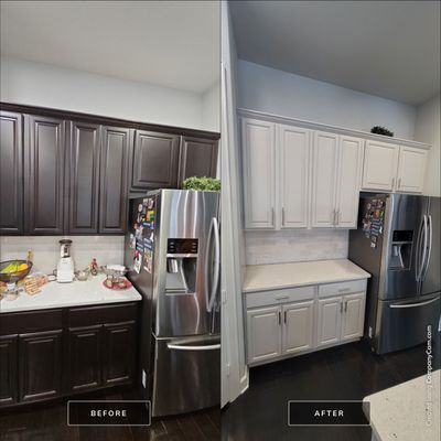 Cabinet Painting in Round Rock