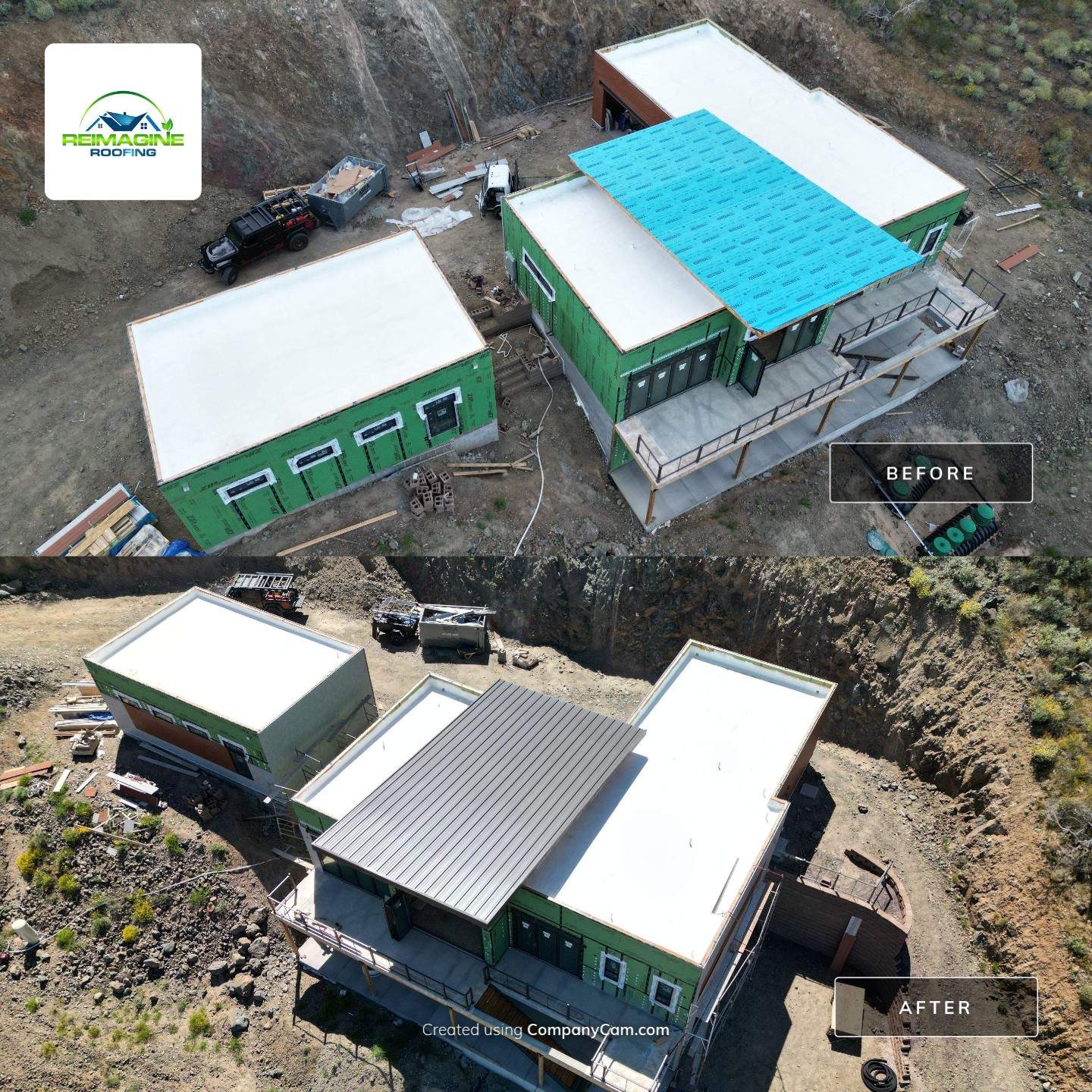 Dark Bronze Standing Seam by Reimagine Roofing