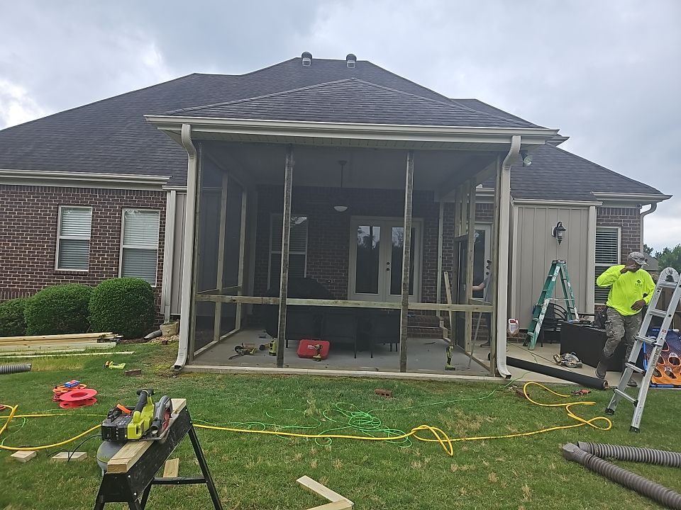River Valley Road - Screened Porch Install  by Pillar and Pine