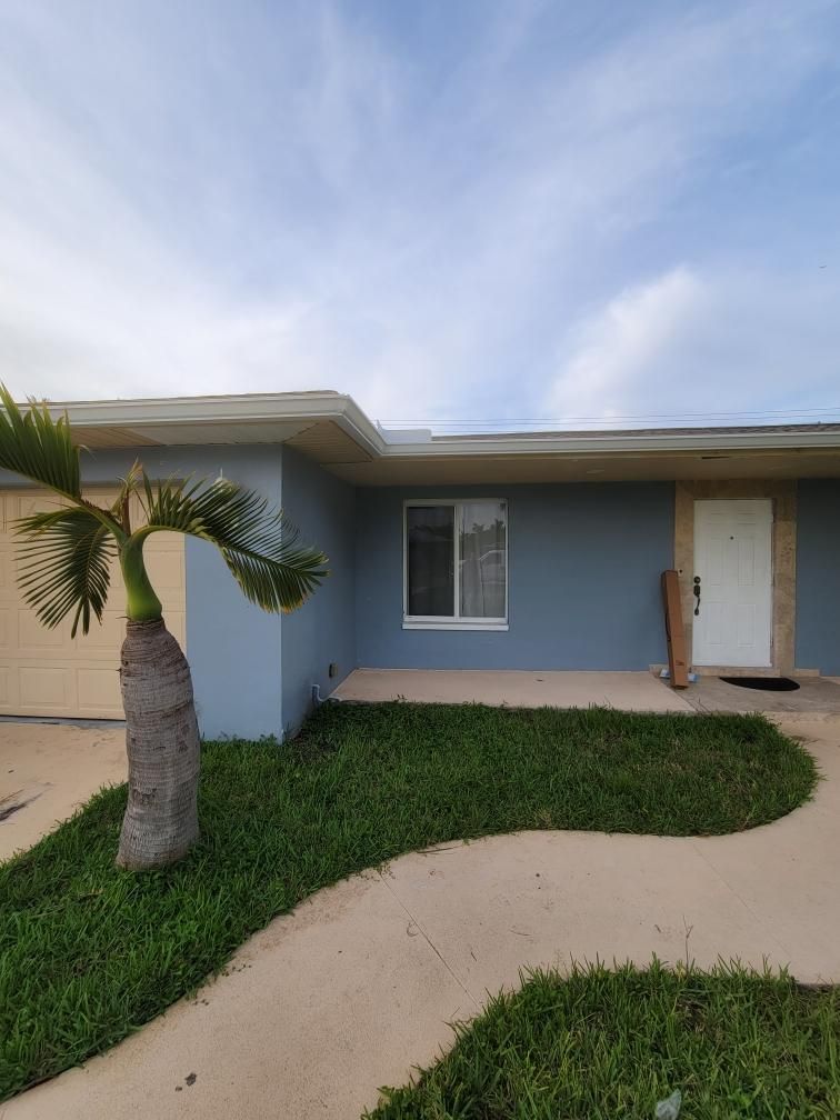 Finished Project Gutter Installation and Downspouts in Cape Coral FL by Gutter Professors