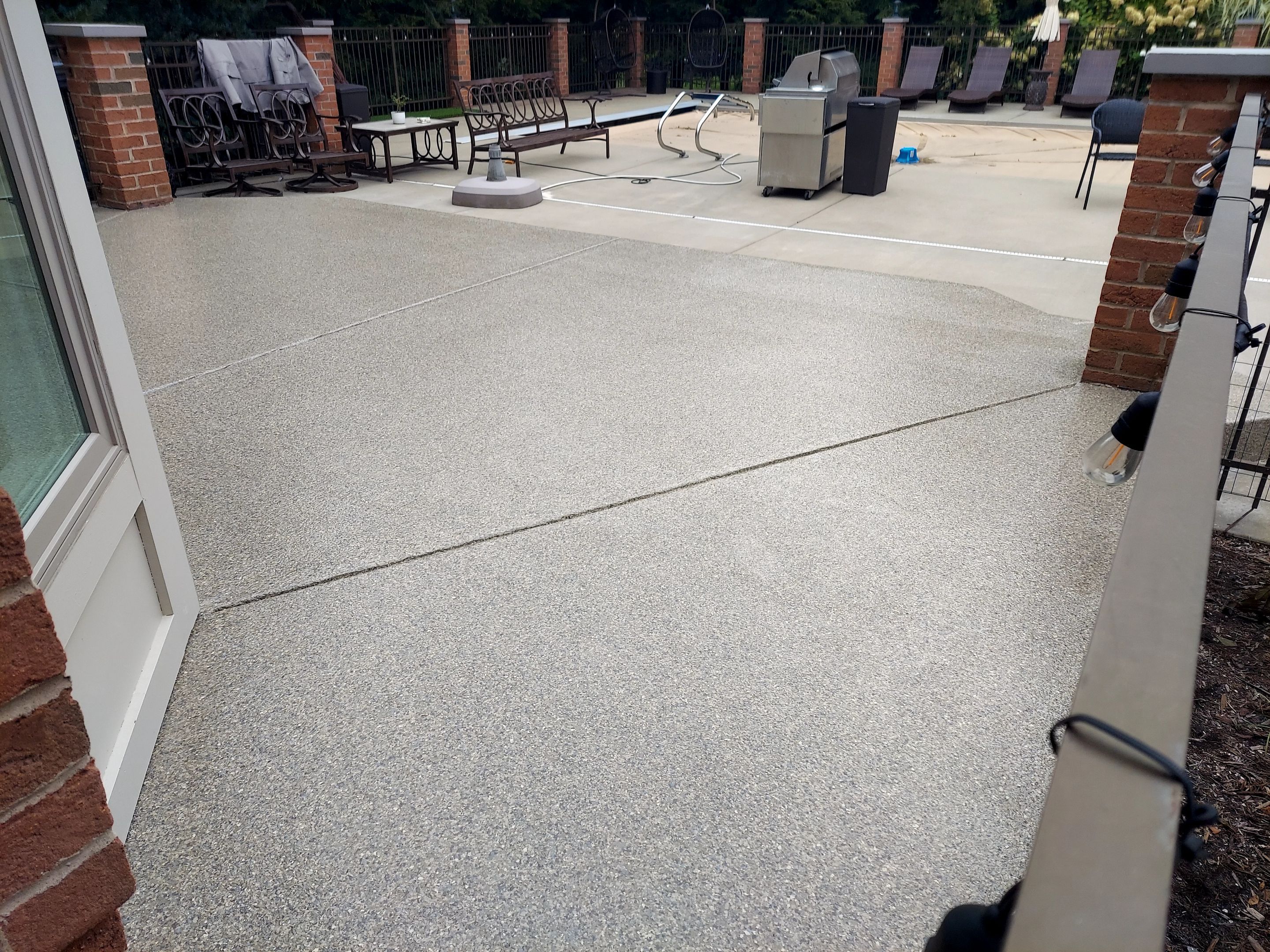 Patio in Trail Mix - Hermitage, PA by Alexander Concrete Coatings