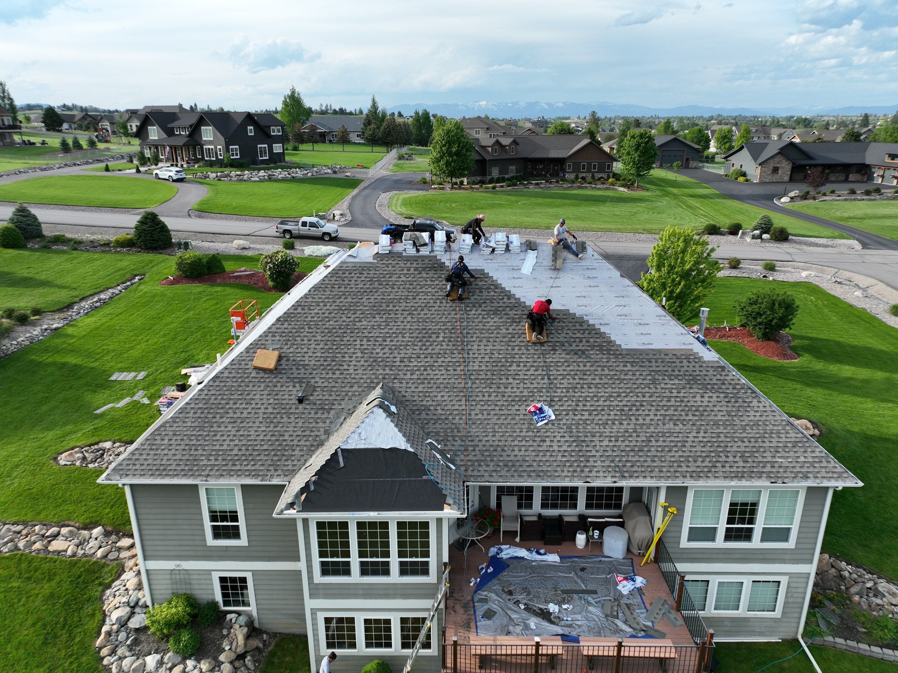 GAF Timberline HDZ - Weathered Wood by Montana Roofing Solutions