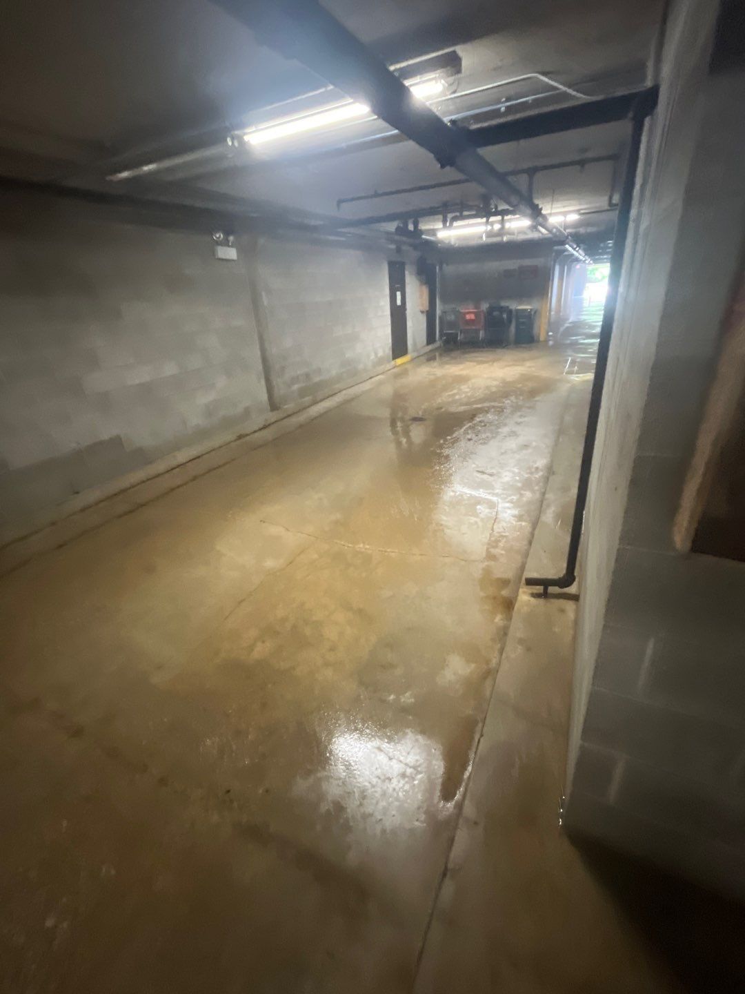 Parking garage cleaning by Northern Power Washing LLC.