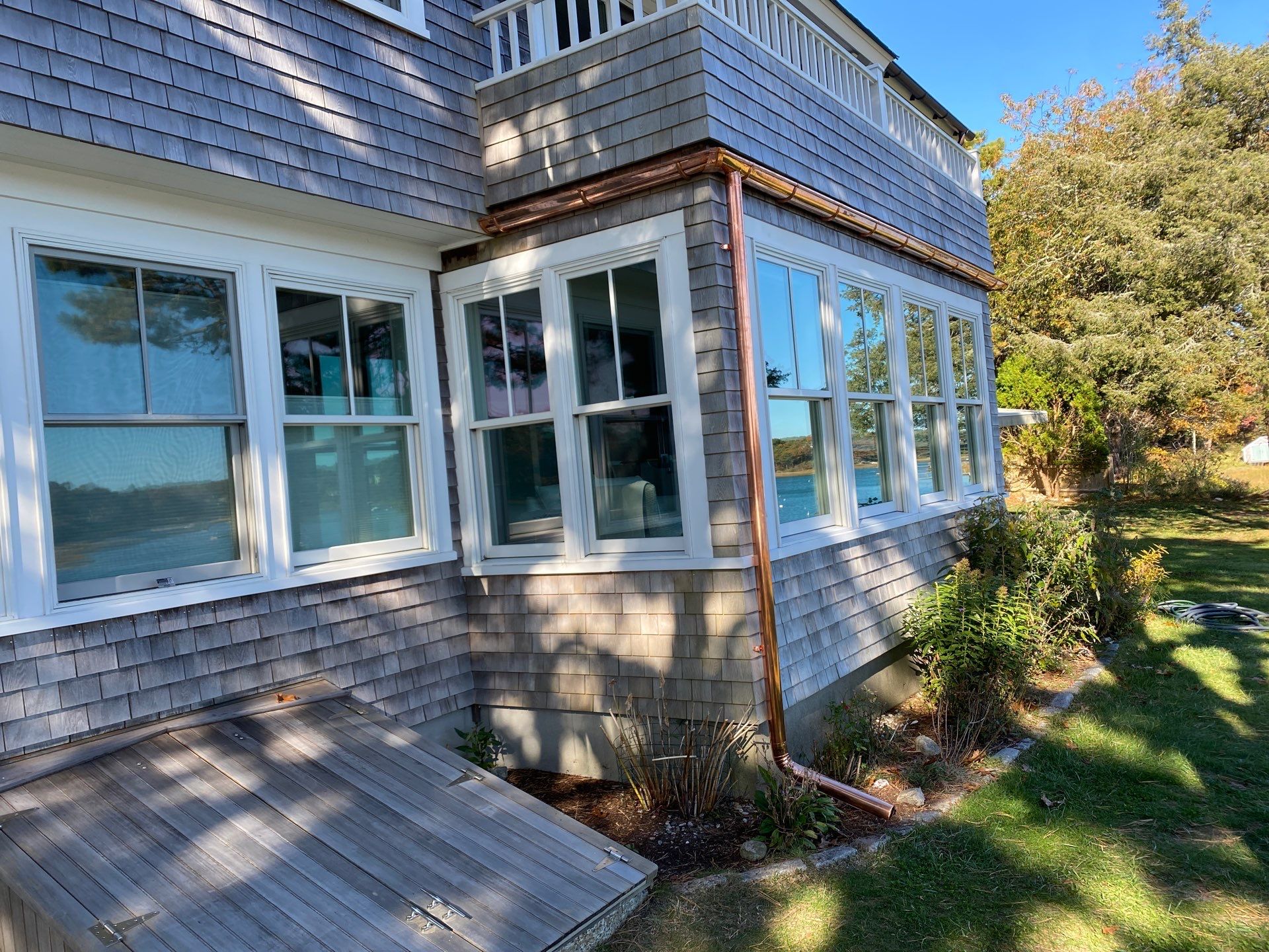 Half Round Copper Gutters in Chatham, MA by Gutter Pro Enterprises