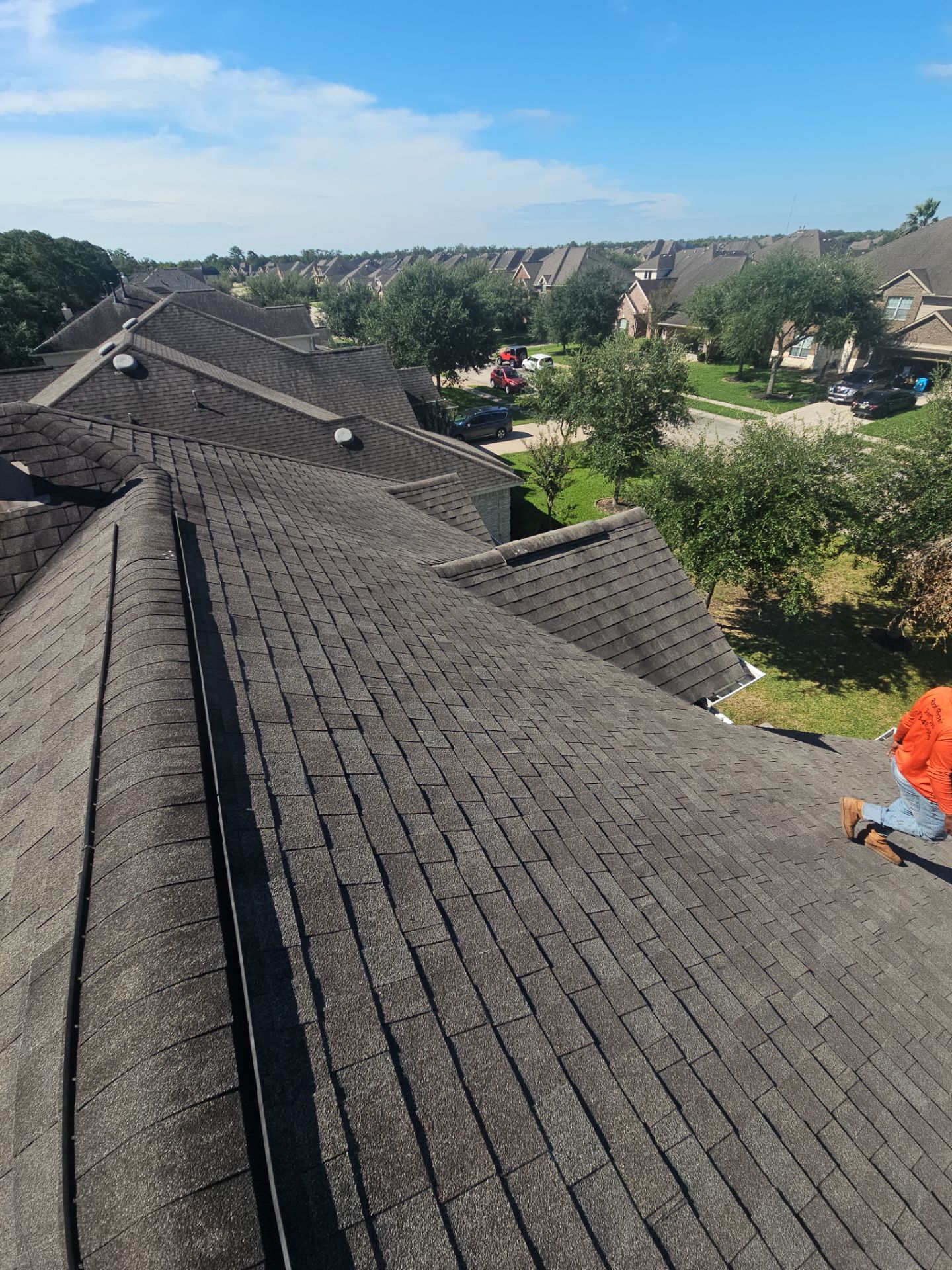 Hail Damage using Owen's Corning Duration (Lifetime) Shingles by Roof Repair Company