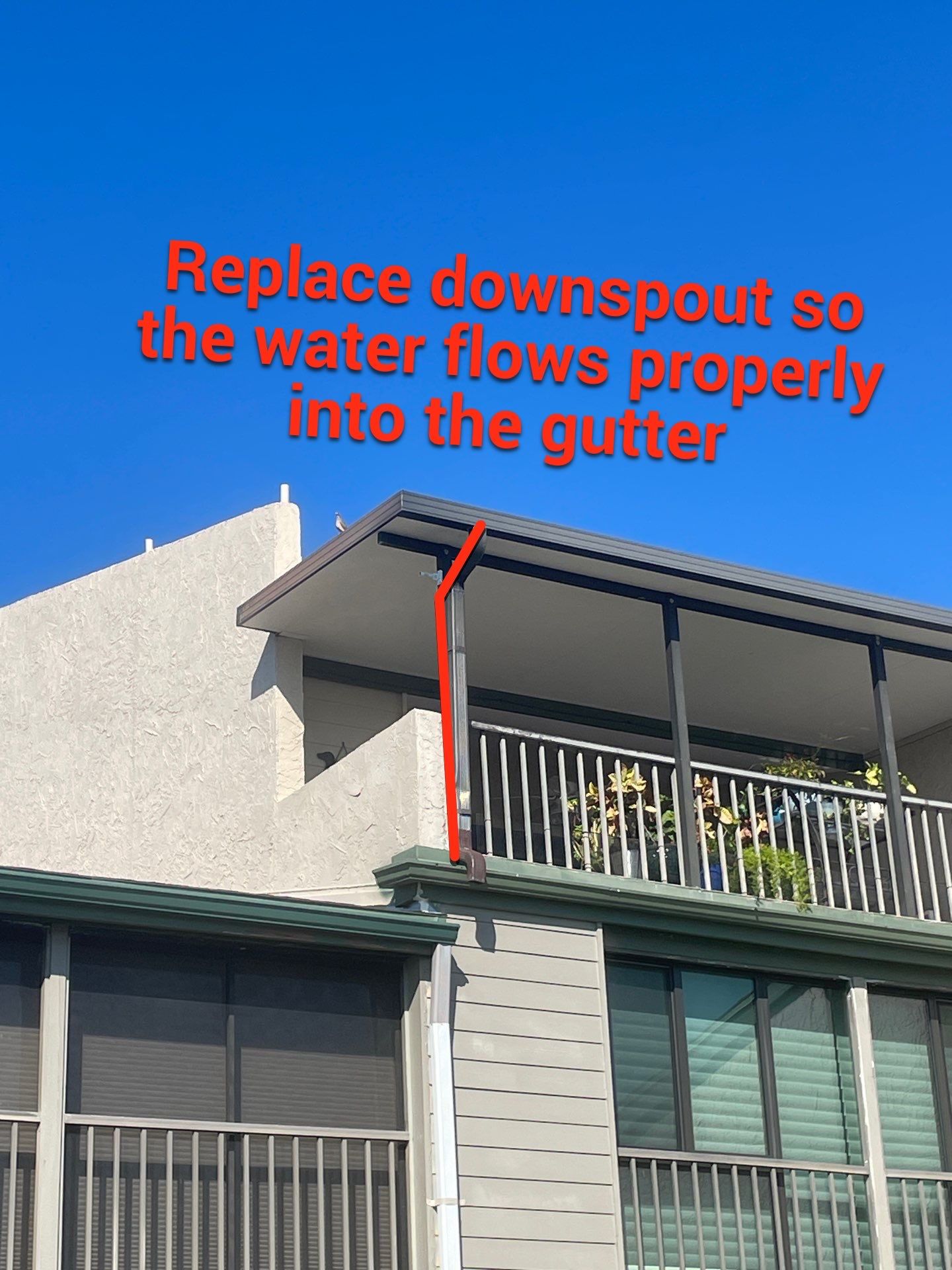 White Gutters Repair and Installation in Sarasota FL by Gutter Professors