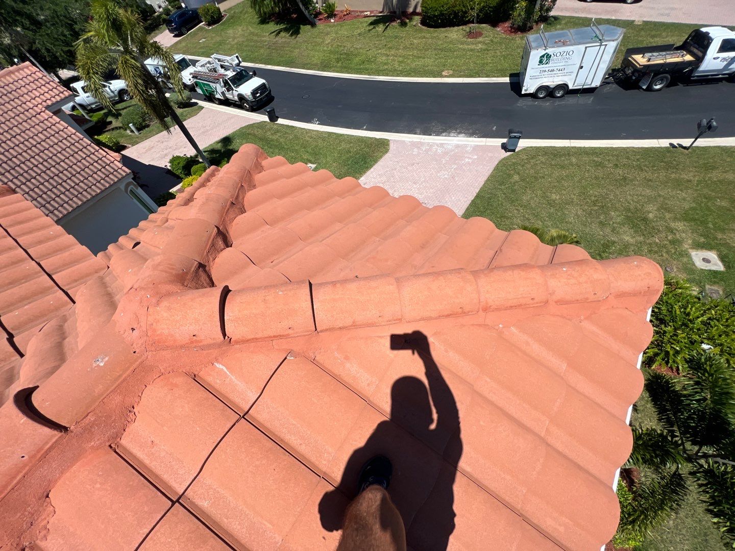 Residential Roofing Repair using Concrete Tile by Four Peaks Roofing