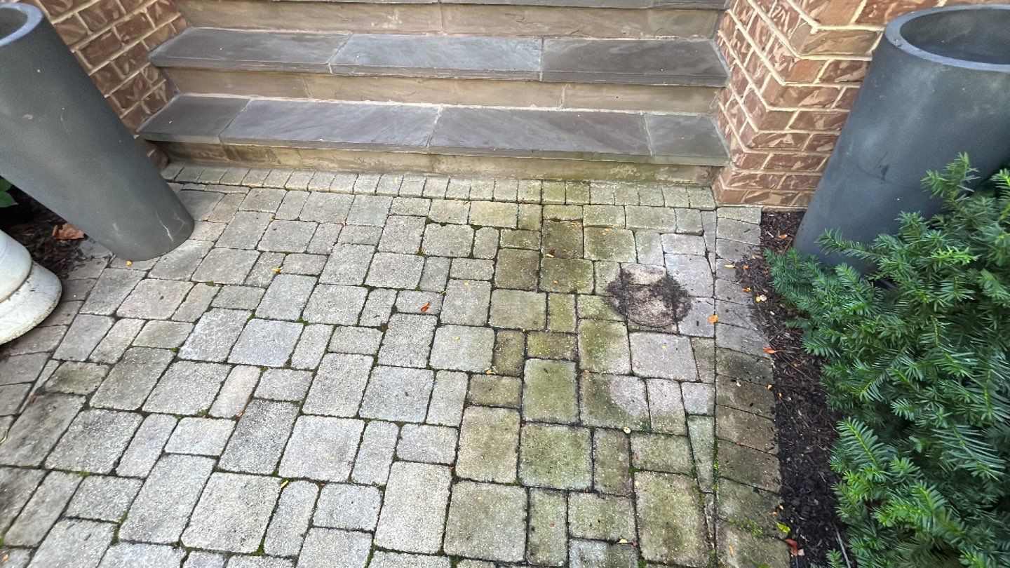 Brick paver clean, sand and seal.  using Surebond SB-1300 by Northern Power Washing LLC.
