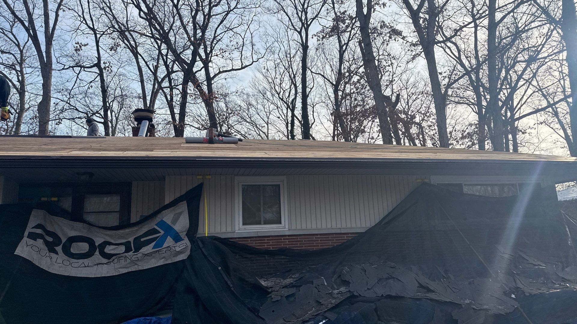 Residential Roofing Installation using Timberline UHDZ Shingles - Barkwood by RoofX 