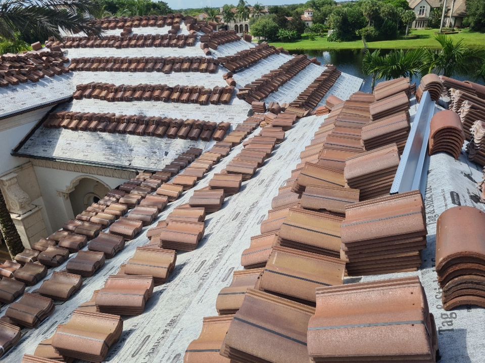 Residential Roofing Installation using Eagle Roofing Tile by BLUES BROTHERS ROOFING