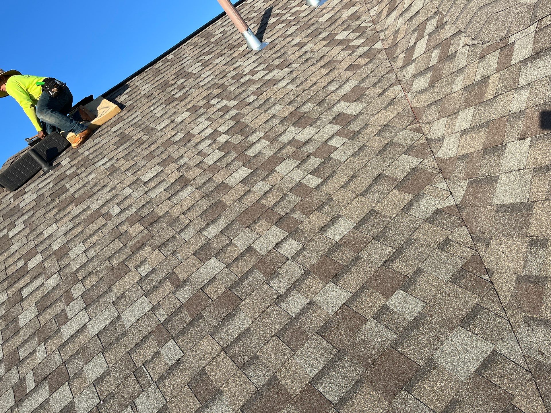 Residential Roofing Installation using Owen's Corning Duration (Lifetime) Shingles by Roof Repair Company