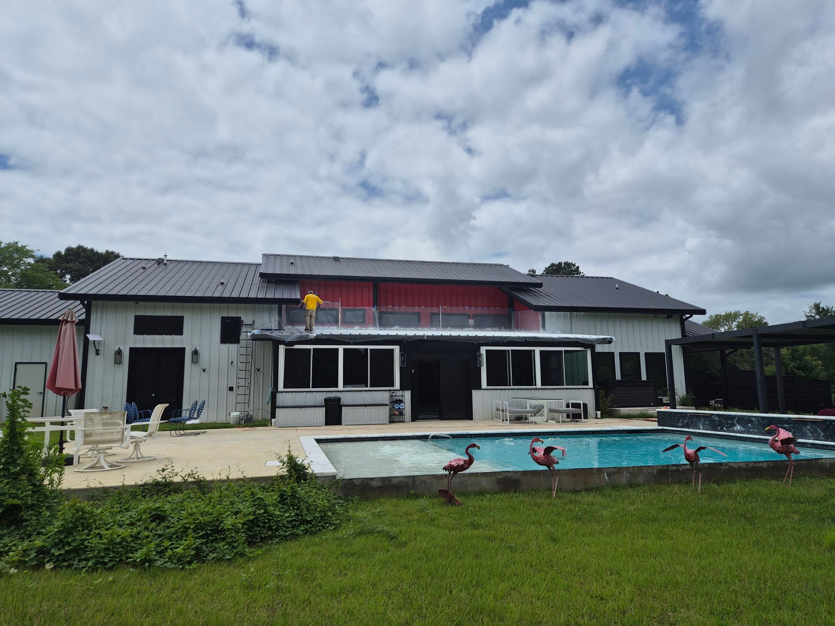 A Fresh Sunroom Roof in Flint, TX! by Quality Coats Painting