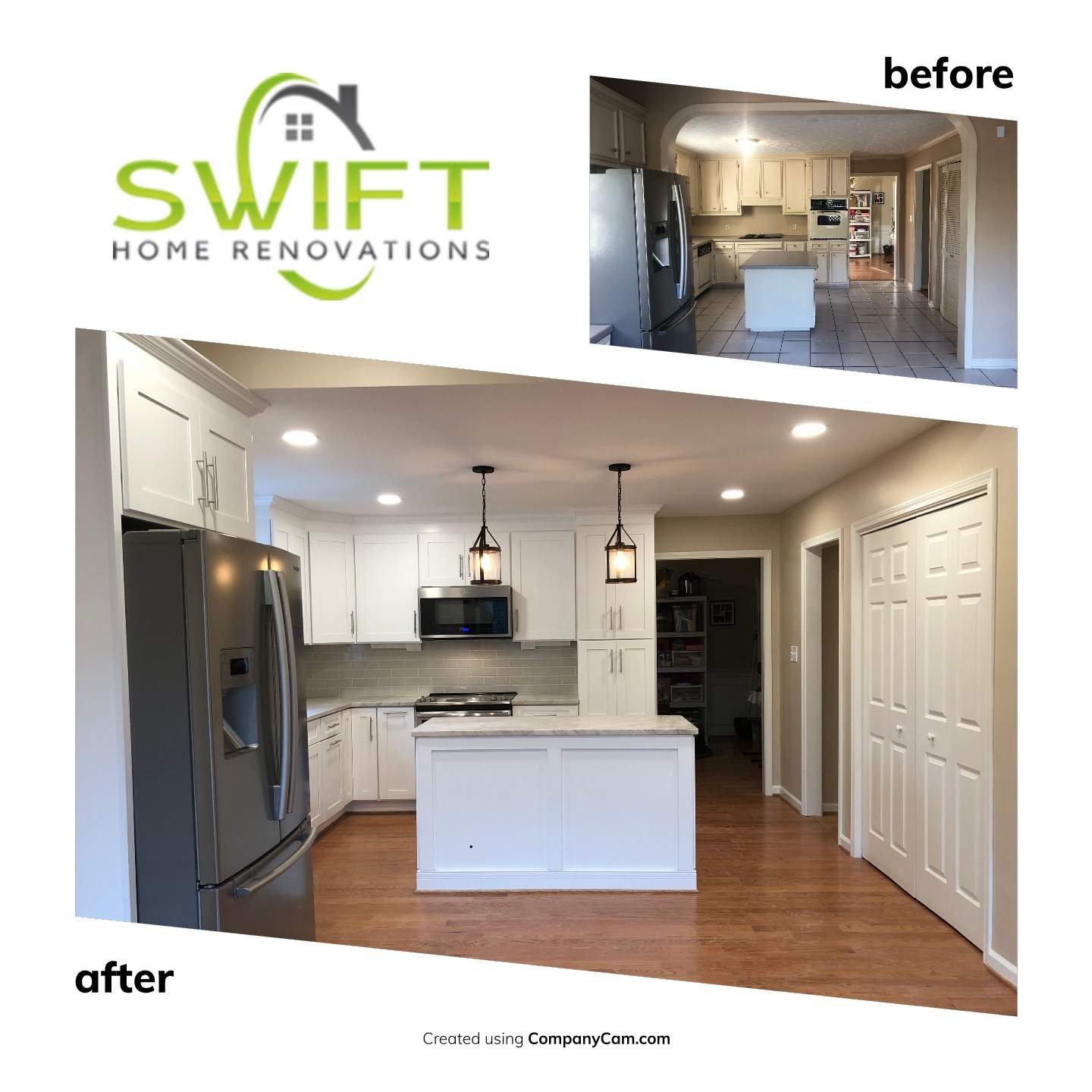 Complete Kitchen Remodel and Open Concept Transformation in Duluth by Swift Home Renovations