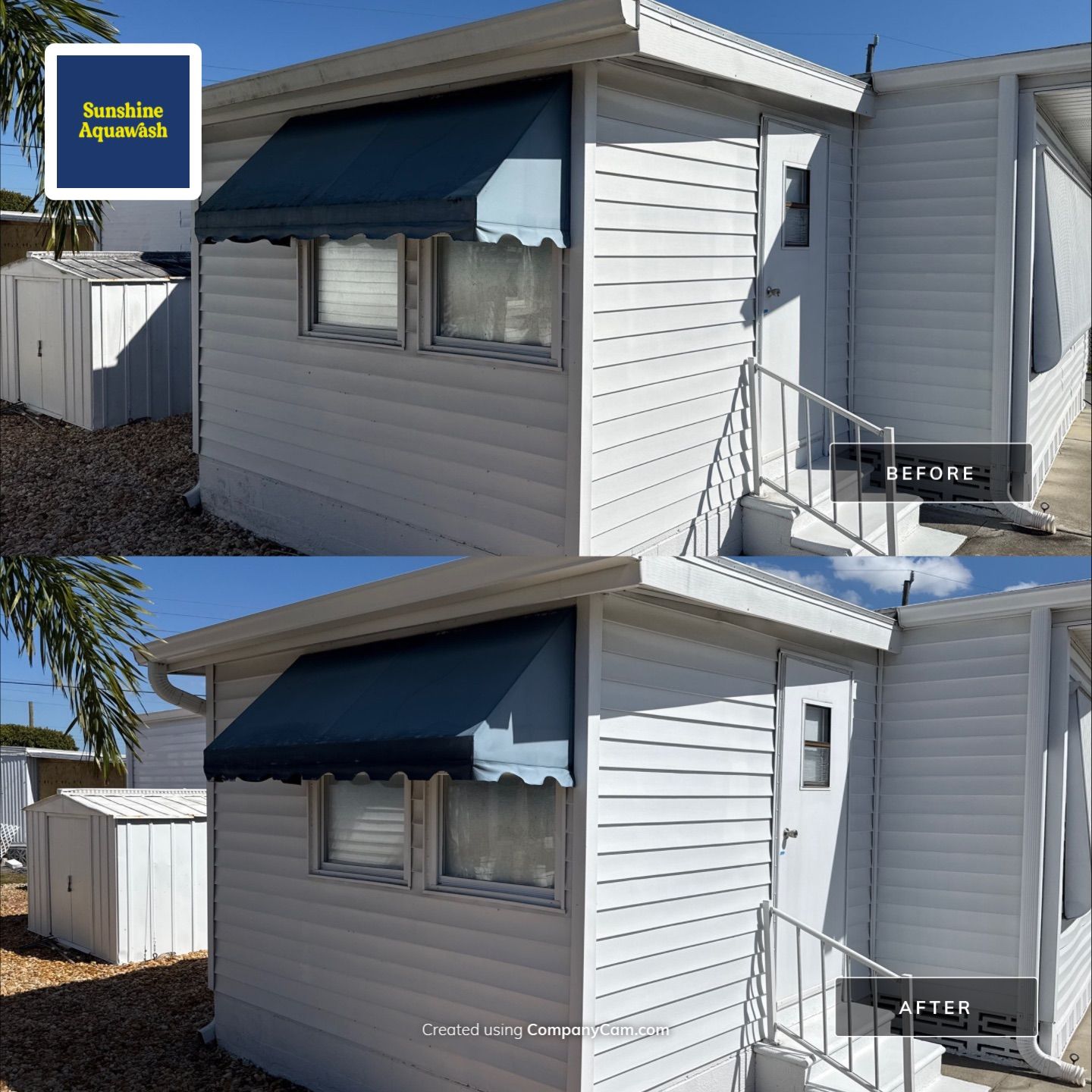 Trailer Estates Mobile Home Cleaning + Driveway & Patio Wash | Bayshore Gardens, FL by Sunshine AquaWash