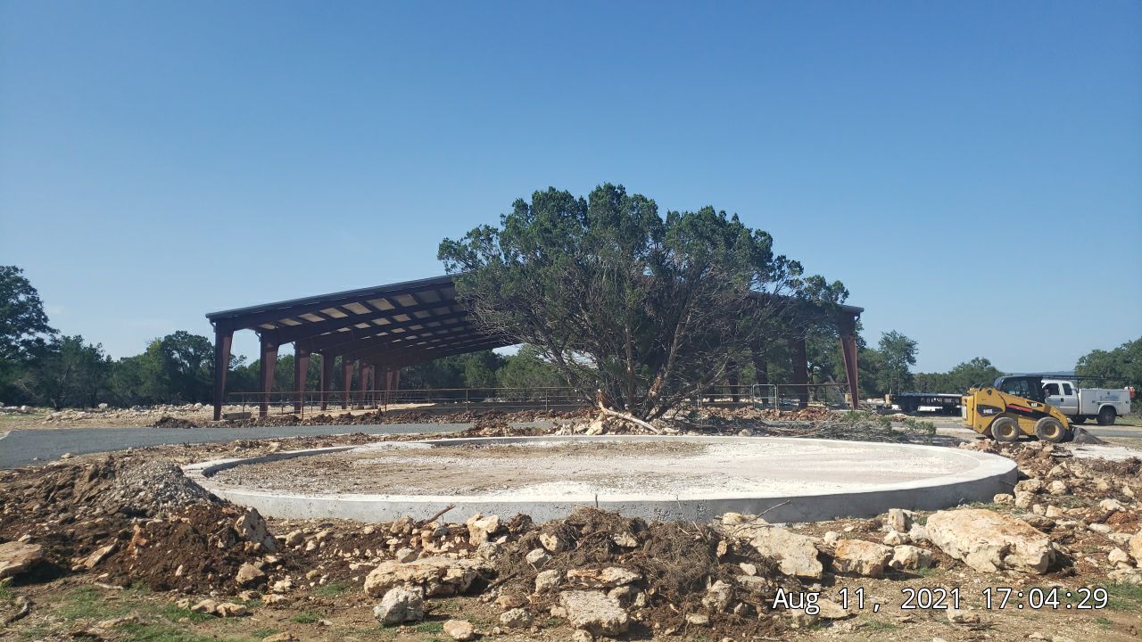 150K Equestrian center with 25K backup tank for potable water. by Hill Country Rain Water