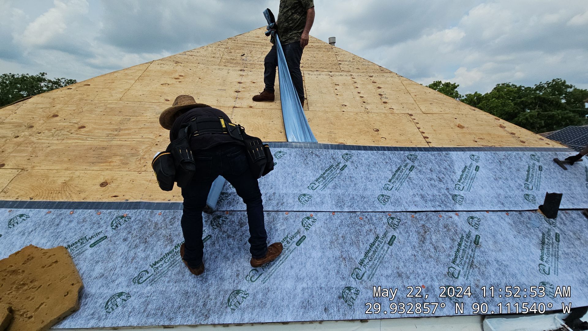 Project in New Orleans by Robertson Roofing & Siding Inc
