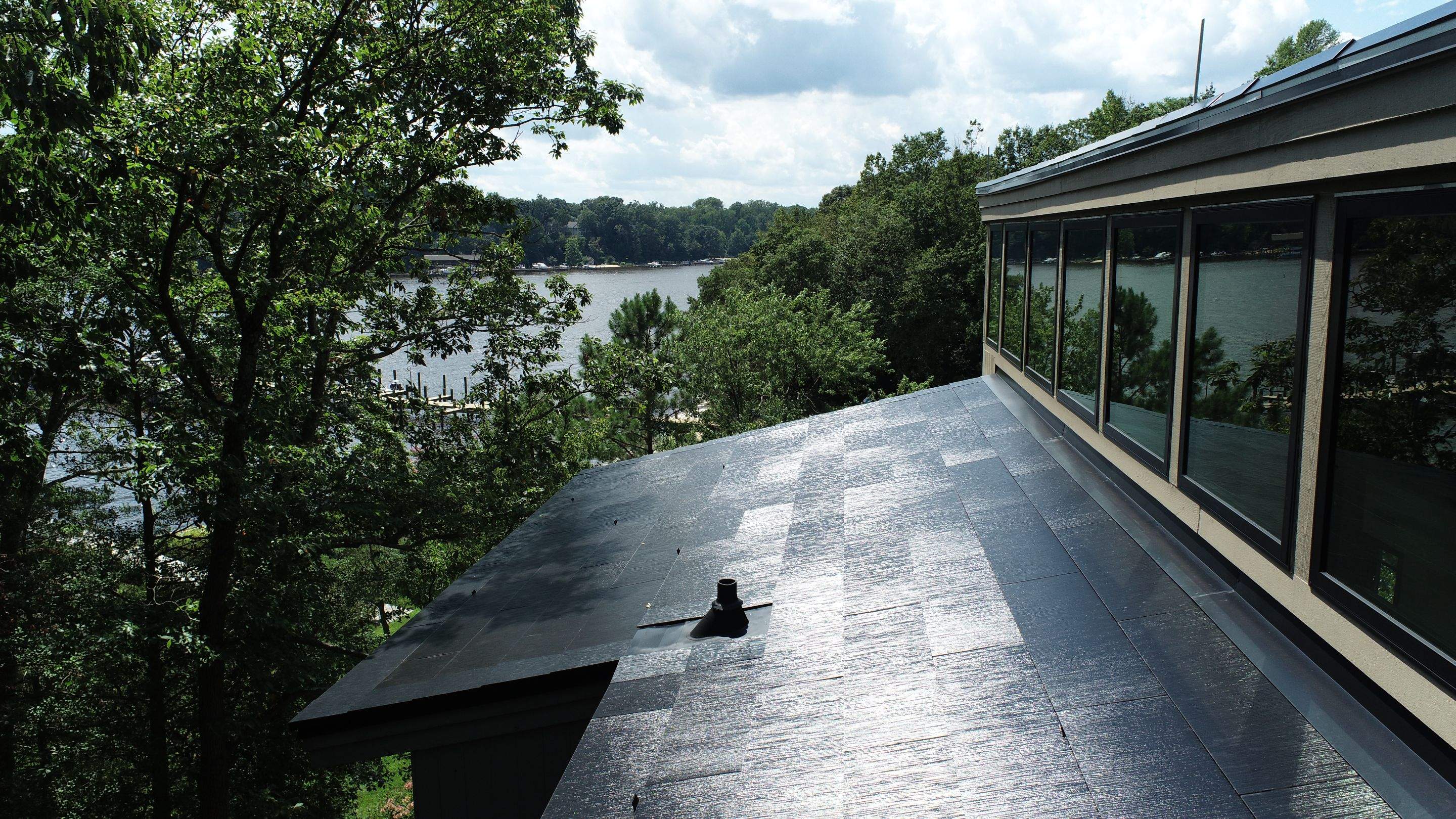 Tesla Solar Roof install Severn River by American Home Contractors