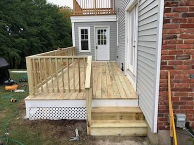 Porch/Deck Construction using PT Decking