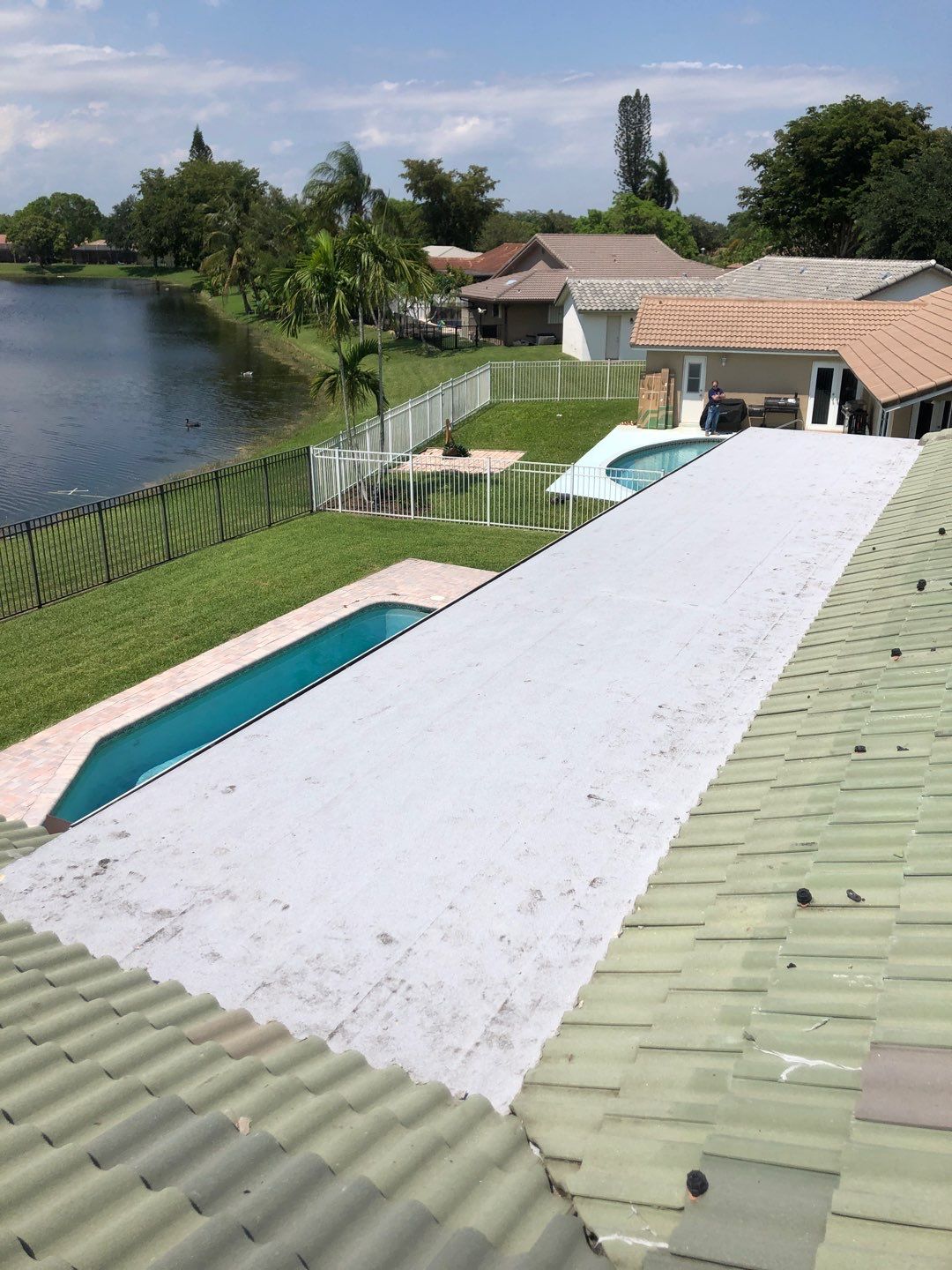 Residential Re-Roof using Polyglass Self-Adhered Flat Deck by First Due Roofing
