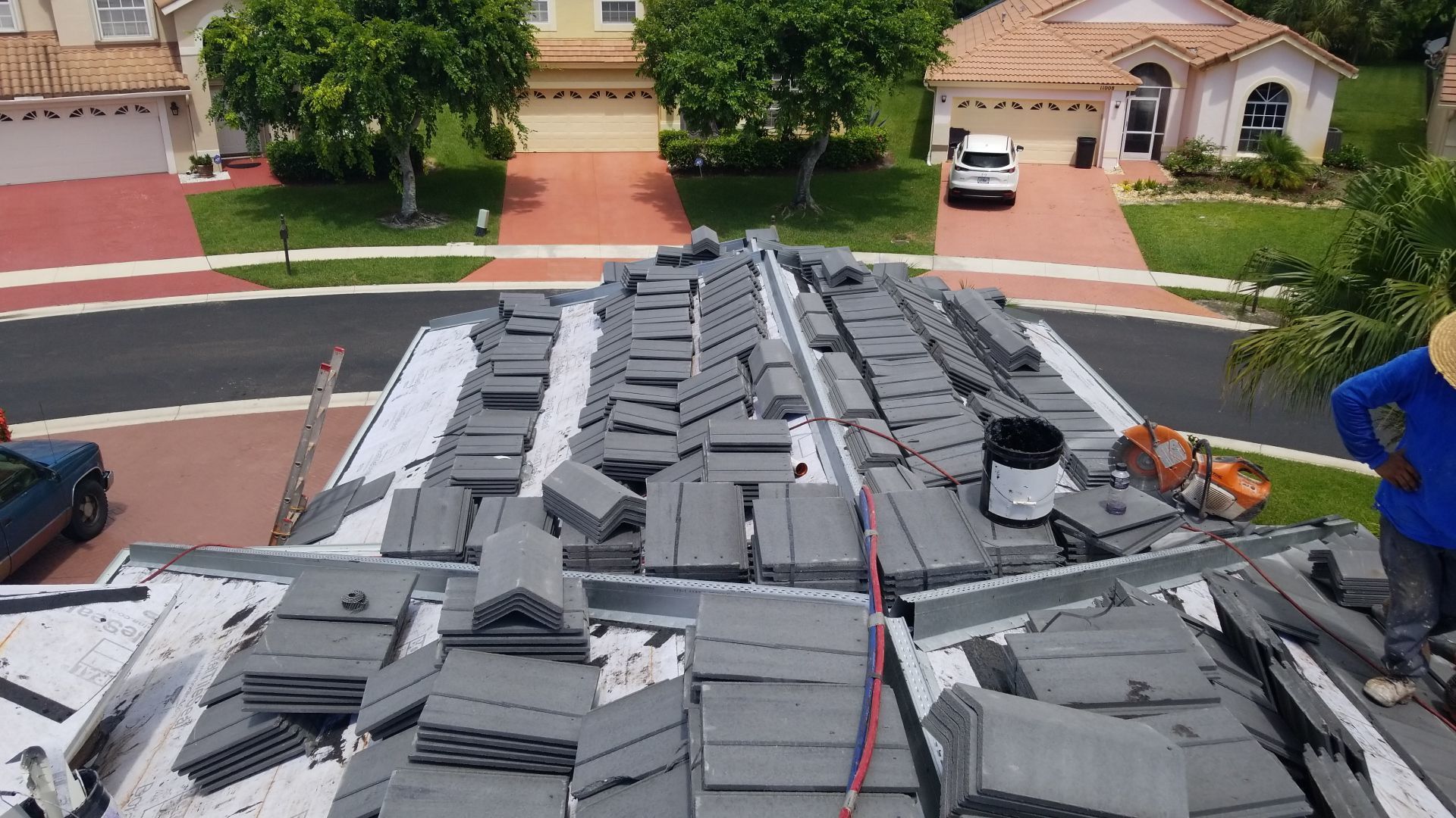Residential Roofing Installation using WestLake Roofing Tile by BLUES BROTHERS ROOFING