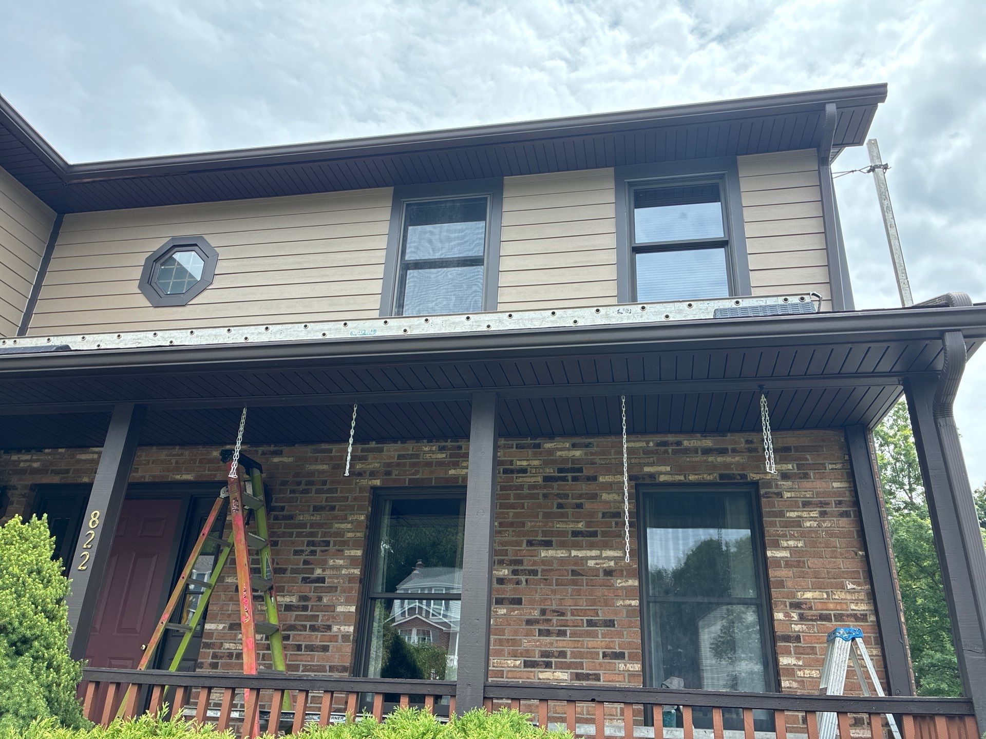 Full House James Hardie Lap Siding and Trim Renovation With Modern Dark Trim In Wexford / Mars PA by Ideal Siding Pittsburgh