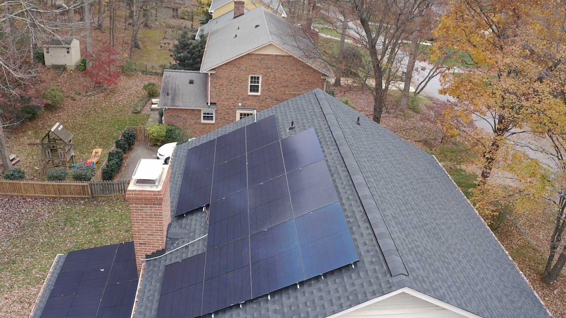 New Roof with Solar Panels by Just In Time Roofing and Restoration