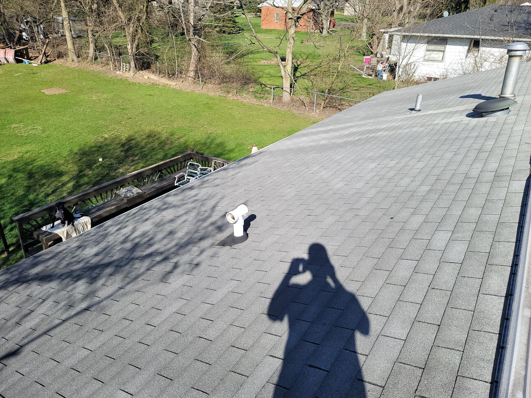 ATLAS PINNACLE COLOR: BLACK SHADOW DRIP EDGE: WHITE by Eagle Eye Roofing